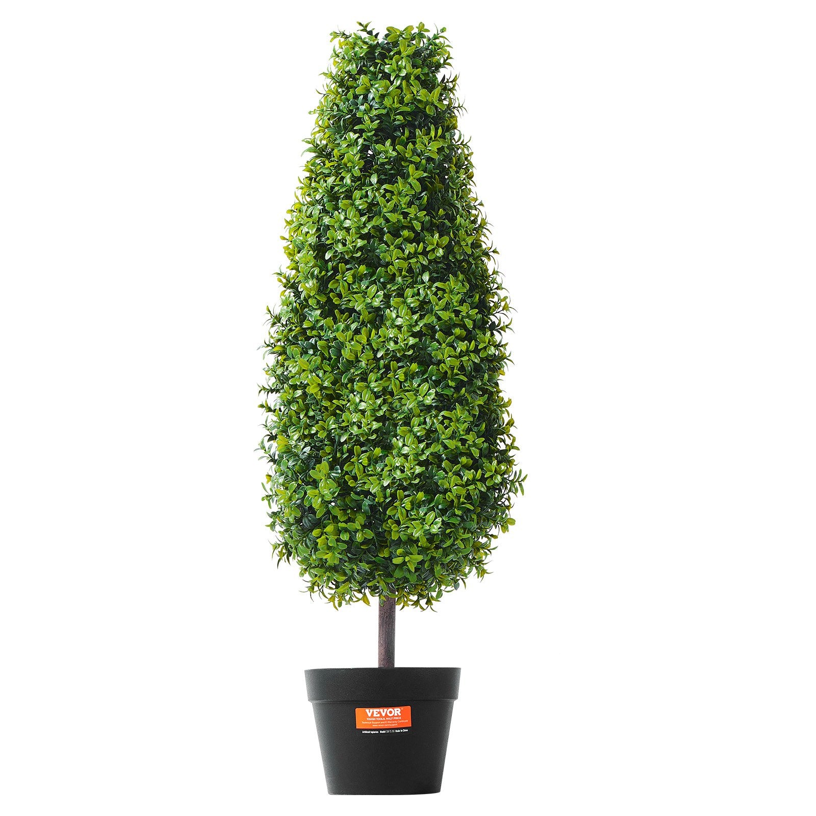 Artificial Boxwood Topiary Tree 36" Tall 2-Pack Faux Plant with Pot Decorations