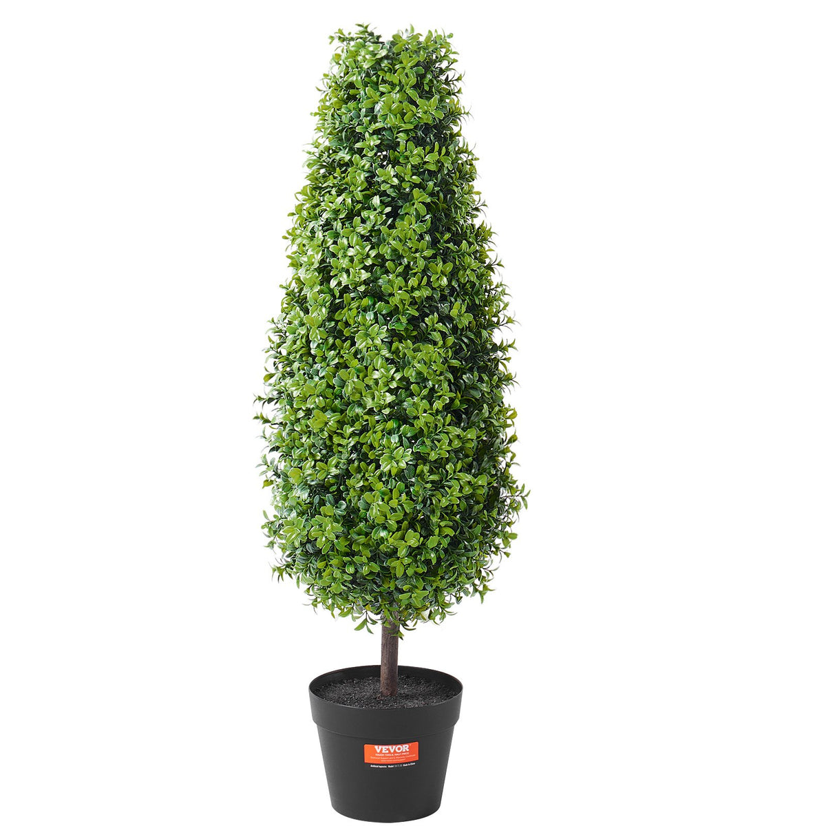 Artificial Boxwood Topiary Tree 36" Tall 2-Pack Faux Plant with Pot Decorations