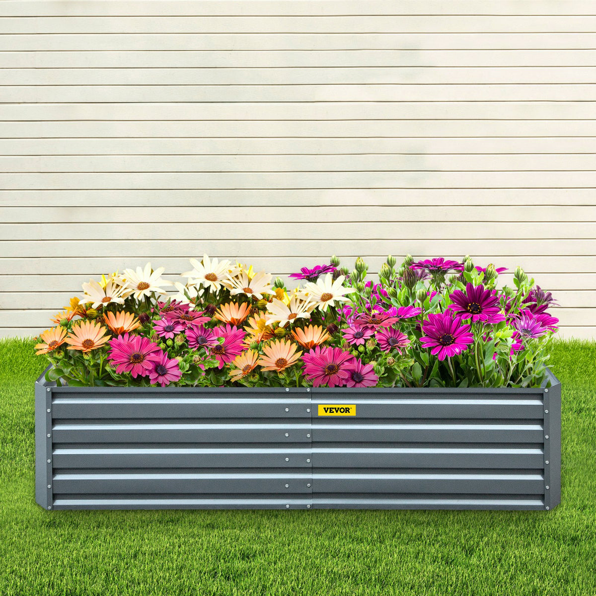 Galvanized Raised Garden Bed 203x102x48cm Metal Planter Outdoor Vegetables