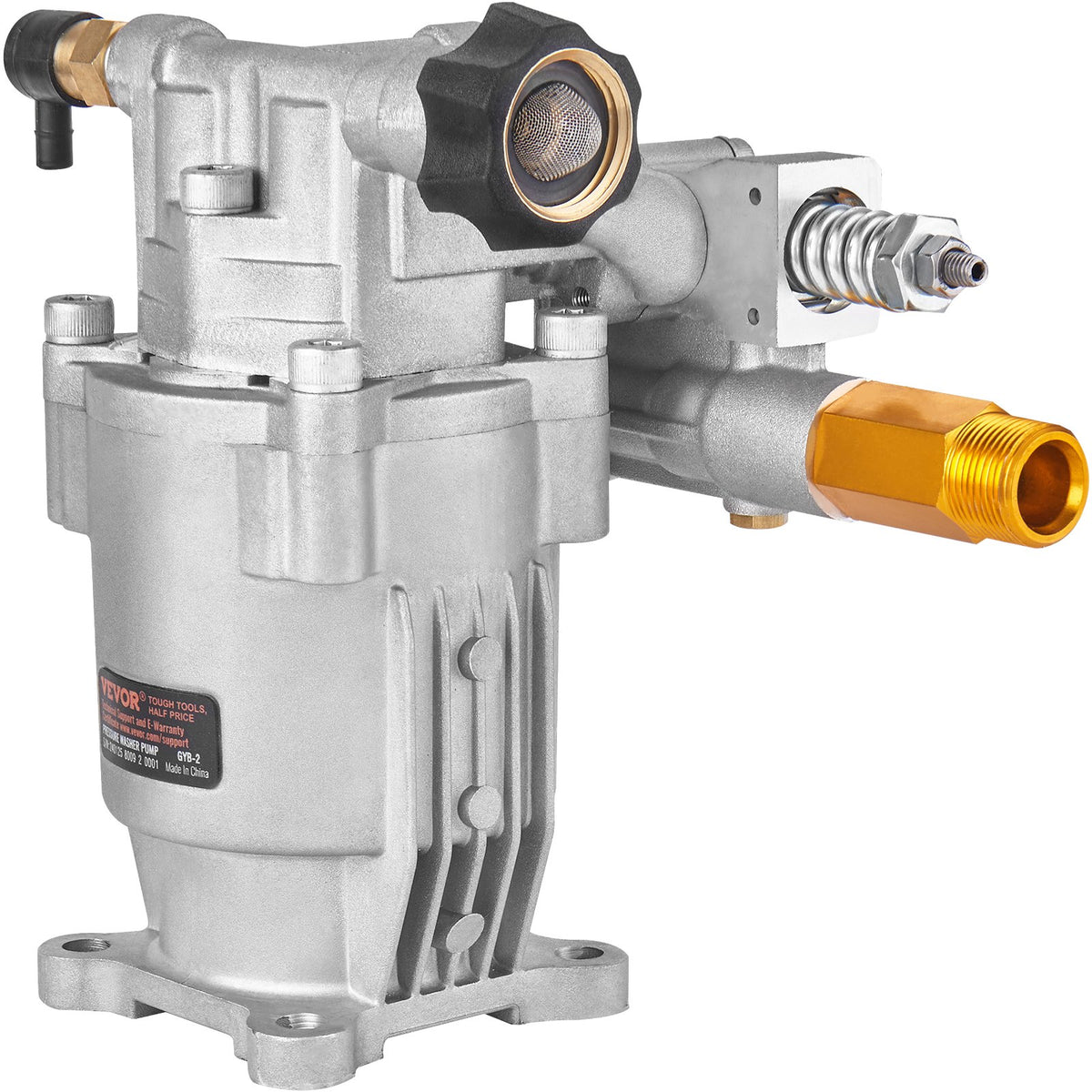 Horizontal Pressure Washer Pump 19mm Shaft, 3400 PSI 2.5GPM, Replacement Kit