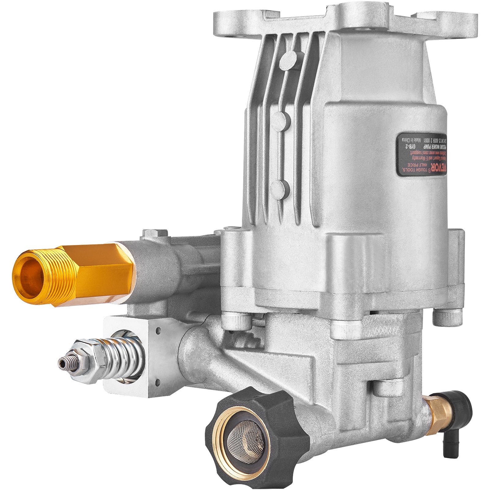Horizontal Pressure Washer Pump 19mm Shaft, 3400 PSI 2.5GPM, Replacement Kit