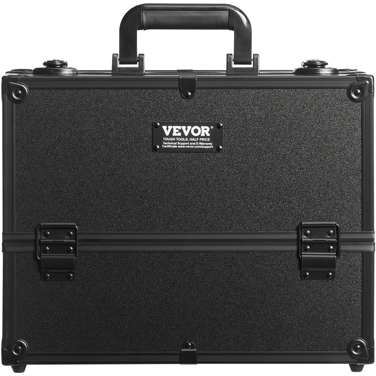 Portable Makeup Train Case 6 Tier Trays Cosmetic Organizer with Strap