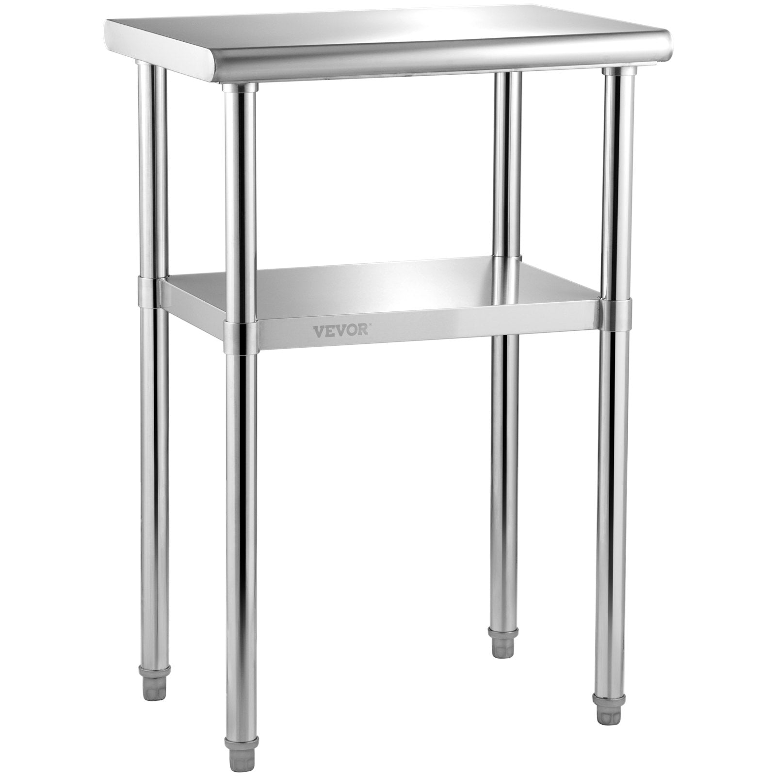 Stainless Steel Prep Table 61x45.7x91.4cm Heavy Duty Worktable 272kg Load