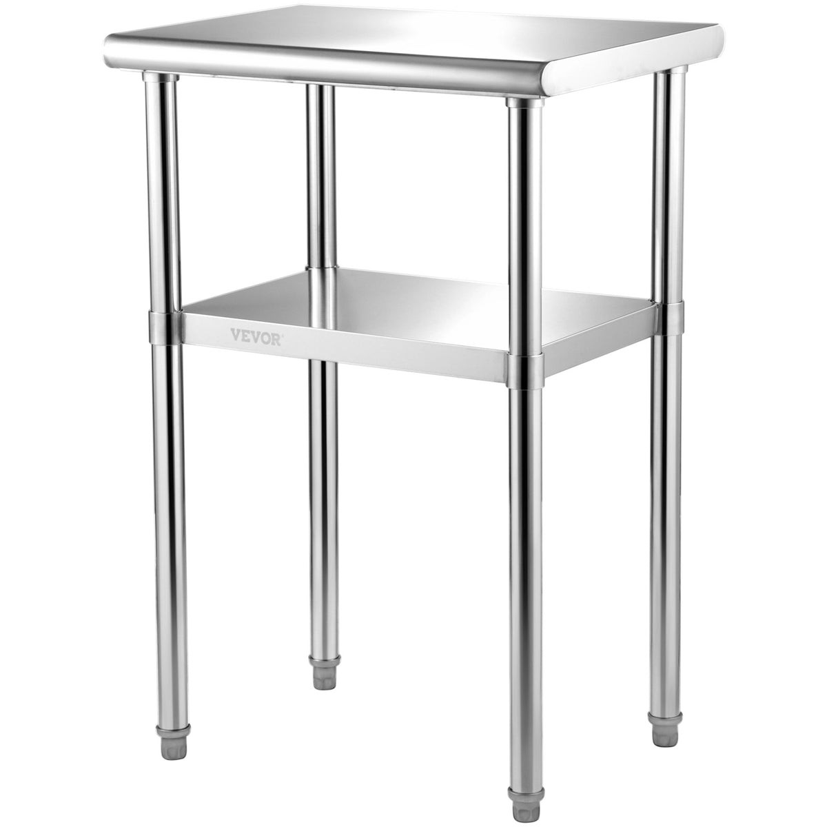 Stainless Steel Prep Table 61x45.7x91.4cm Heavy Duty Worktable 272kg Load