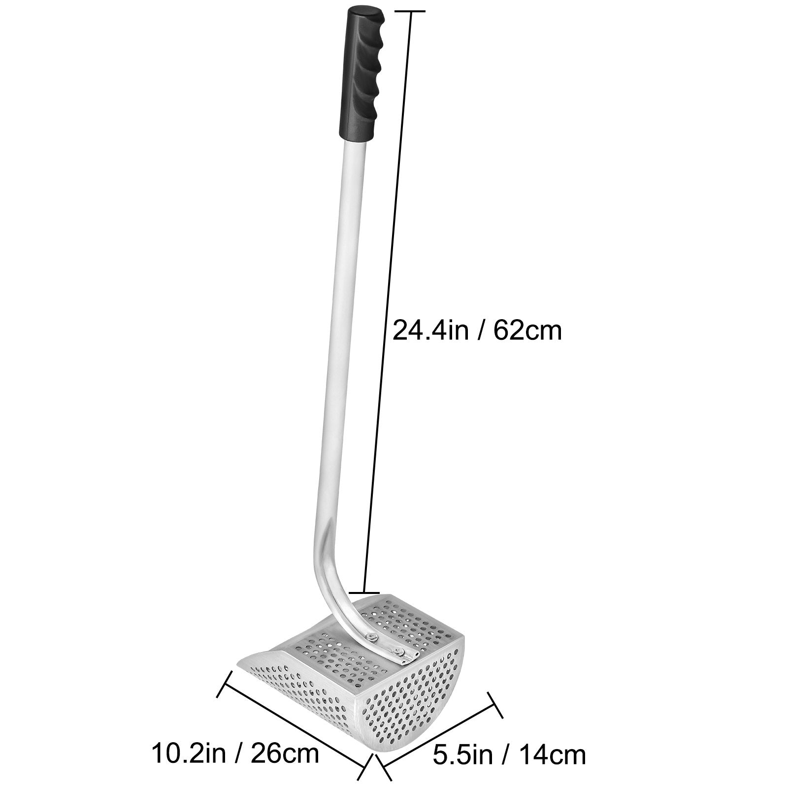 Metal Detector S& Scoop Stainless Steel 10mm Hole w/H&le for Treasure Hunting
