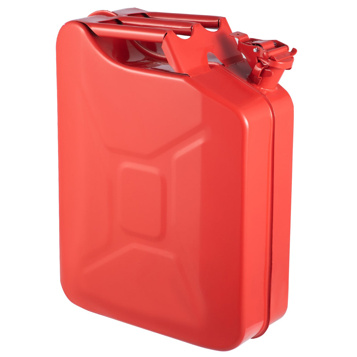 Jerry Fuel Can, 20L Portable Rustproof Steel Gas Can with Flexible Spout, Red