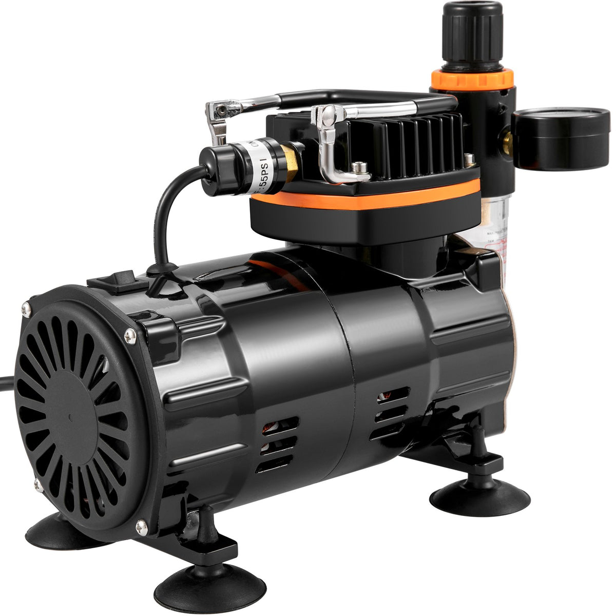 Professional Airbrush Kit with Compressor, Dual-Action Gravity Feed Airbrush Set