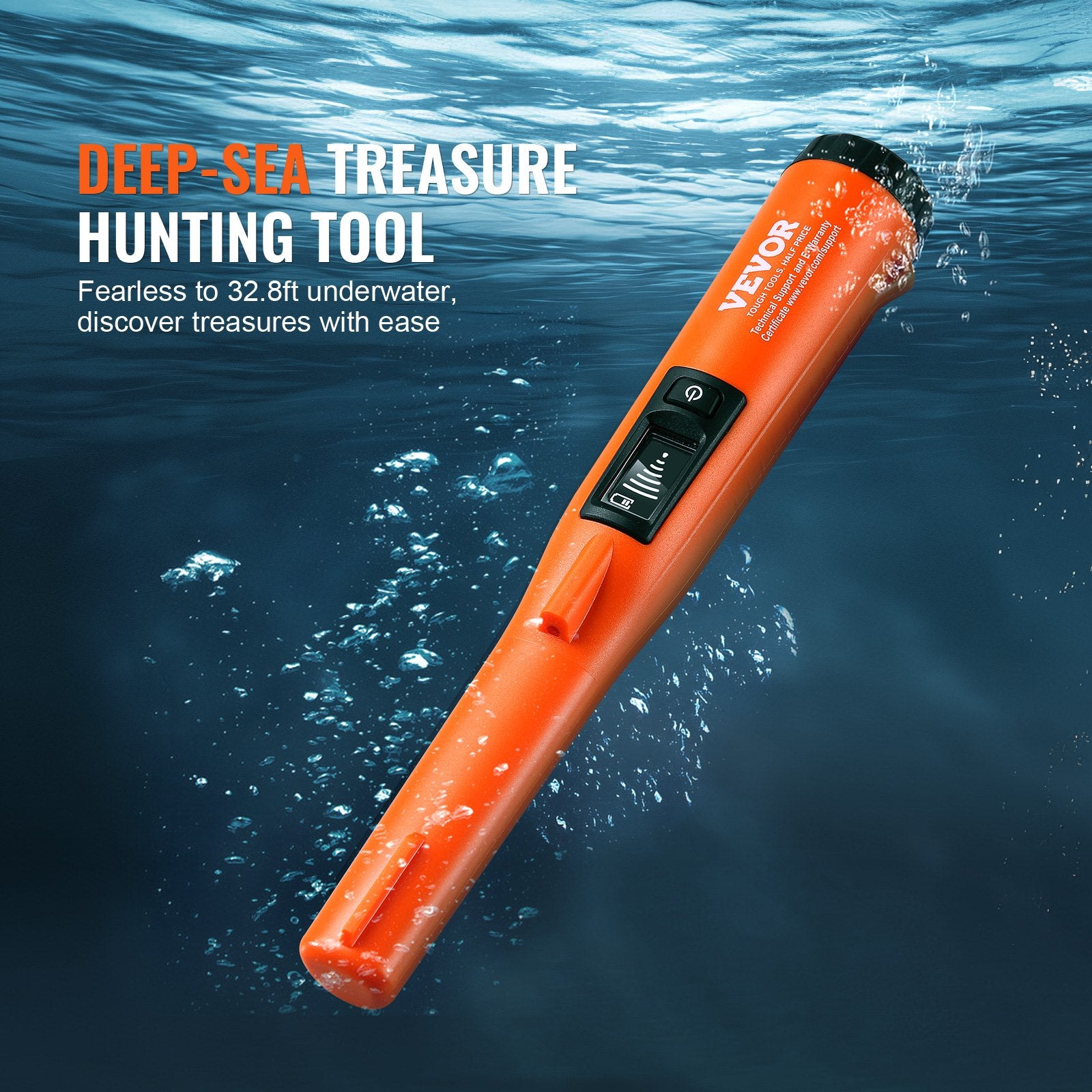 3 Modes Waterproof Metal Detector Pinpointer LCD Screen 4.5" Depth