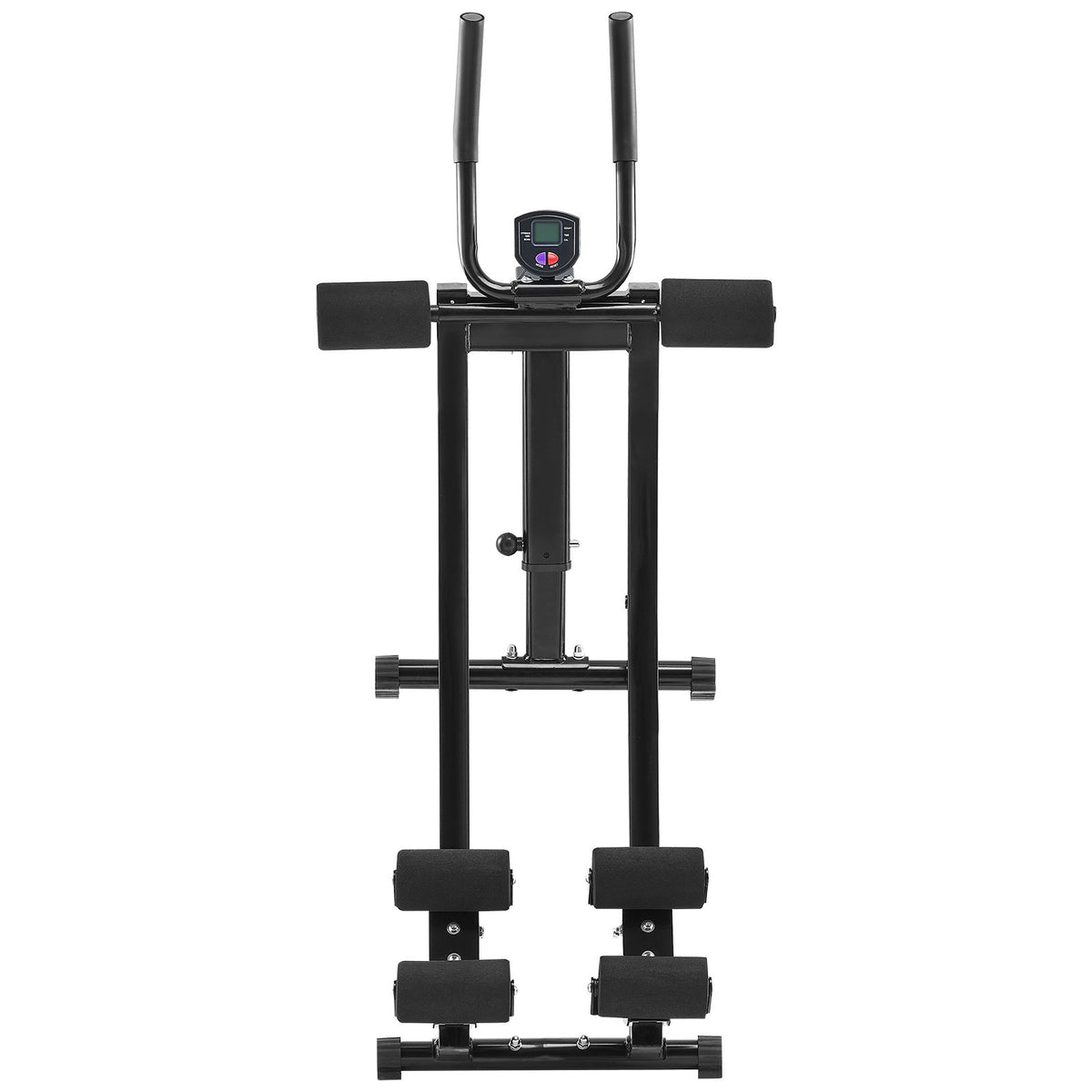 AB Workout Machine, Dual-Track Core & Ab Trainer, Foldable Home Gym Equipment