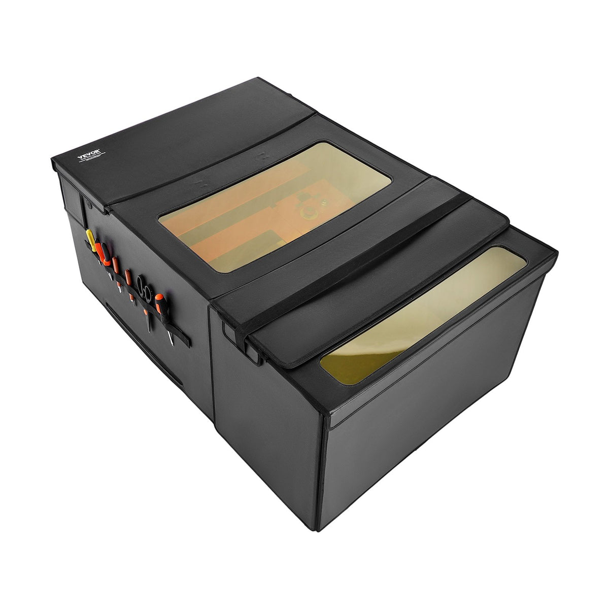 Laser Engraver Enclosure 1228x800x500mm Flame Retardant Dual-View Exhaust Fan