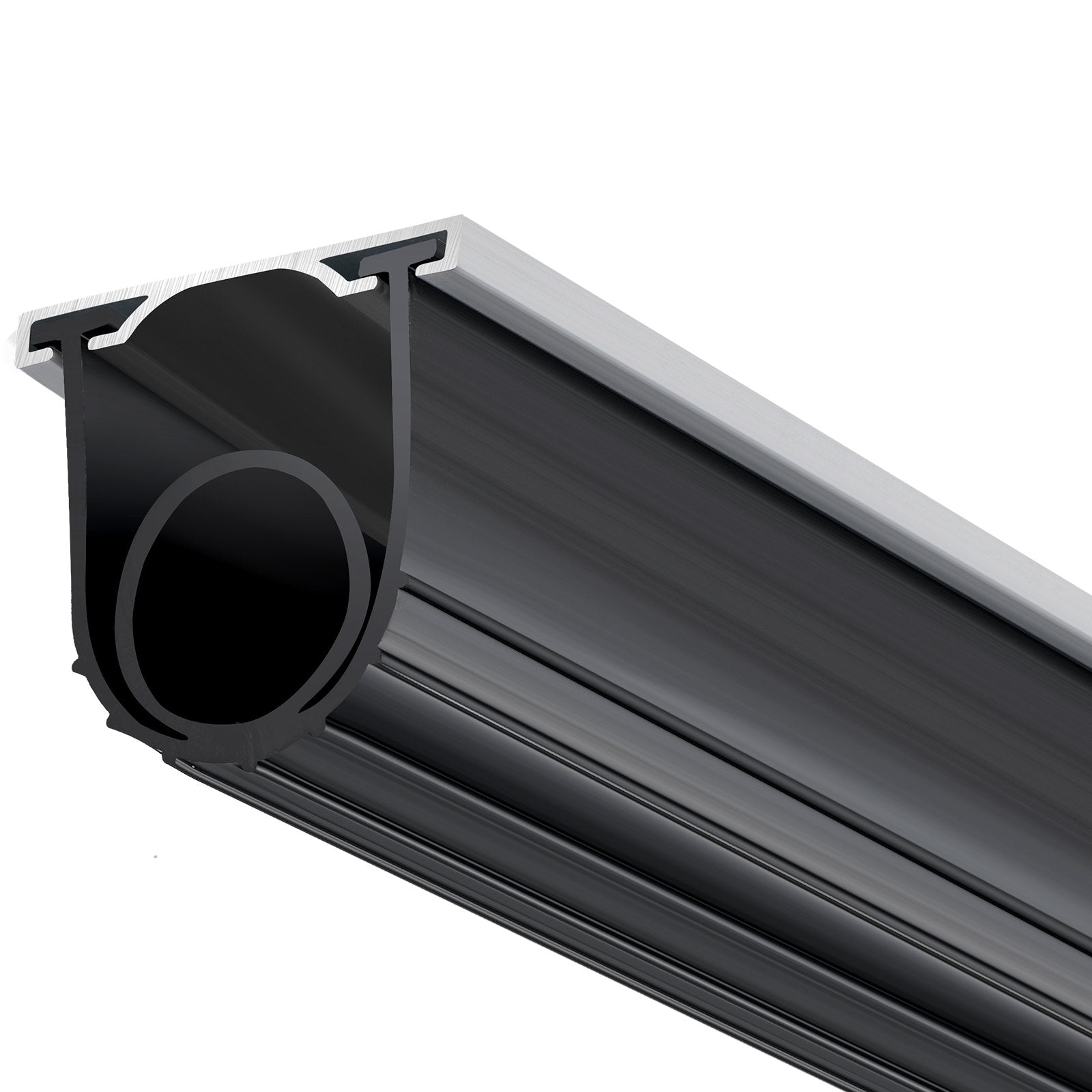 16ft Garage Door Bottom Seal Kit U Shape + O Ring Weatherproof Rubber