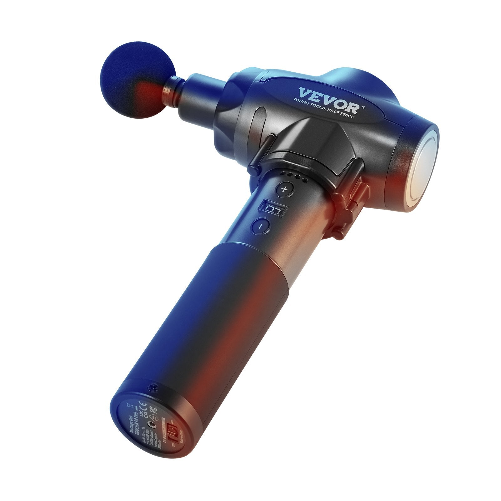 Massage Gun Deep Tissue Handheld 9-Speed 6-Head Percussion Muscle Massager 24V