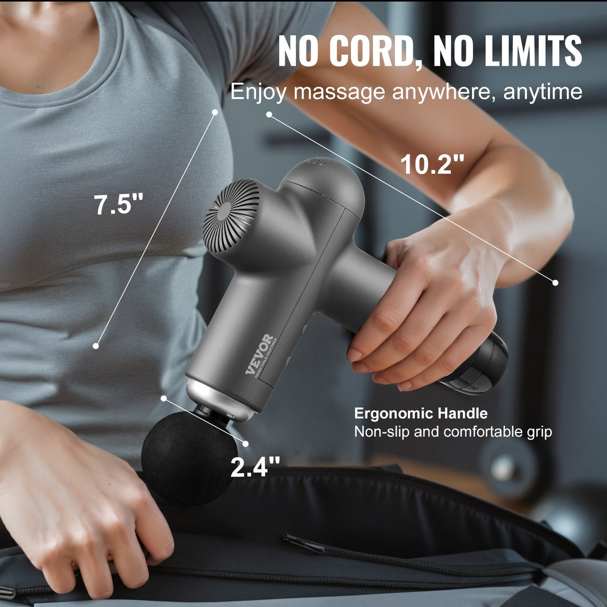 Deep Tissue 6 Heads Massage Gun Handheld Percussion Muscle Massager