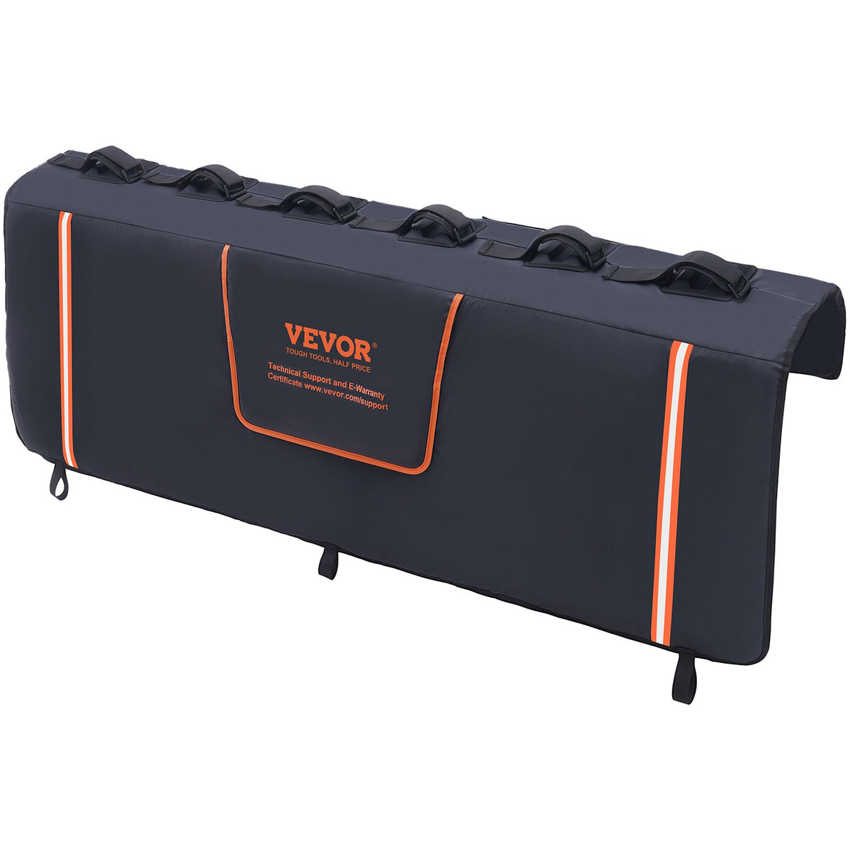 Tailgate Bike Pad 62" for 6 Bikes, Truck Tailgate Protection with Tool Pockets