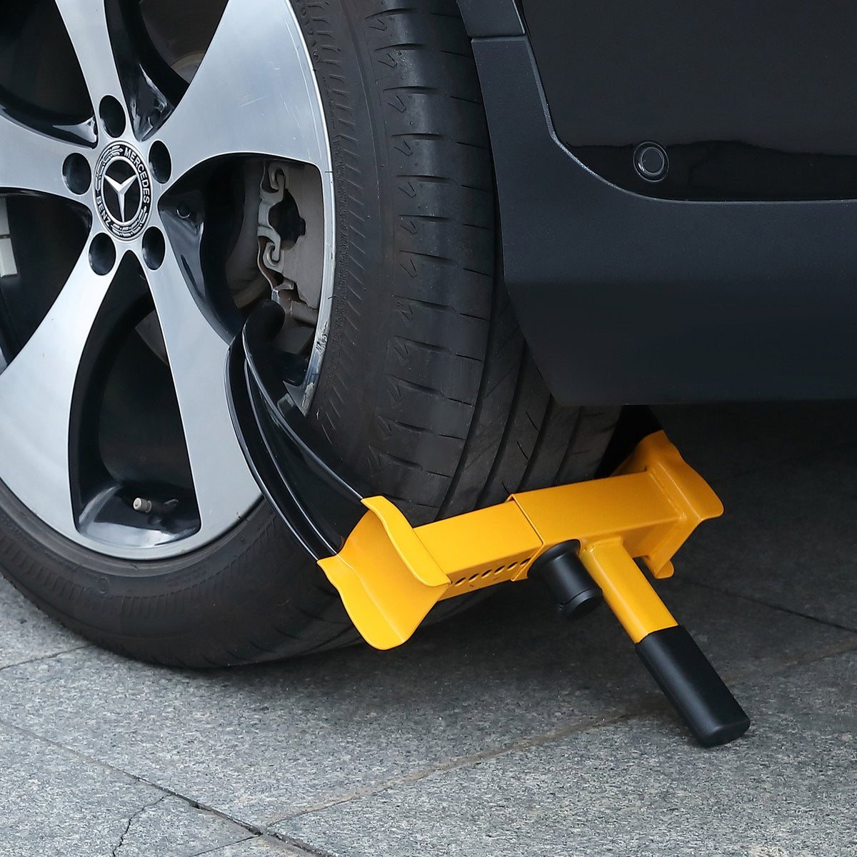 Wheel Lock 2-Pack Universal Adjustable Anti-Theft Steel Tire Clamp with 6 Keys