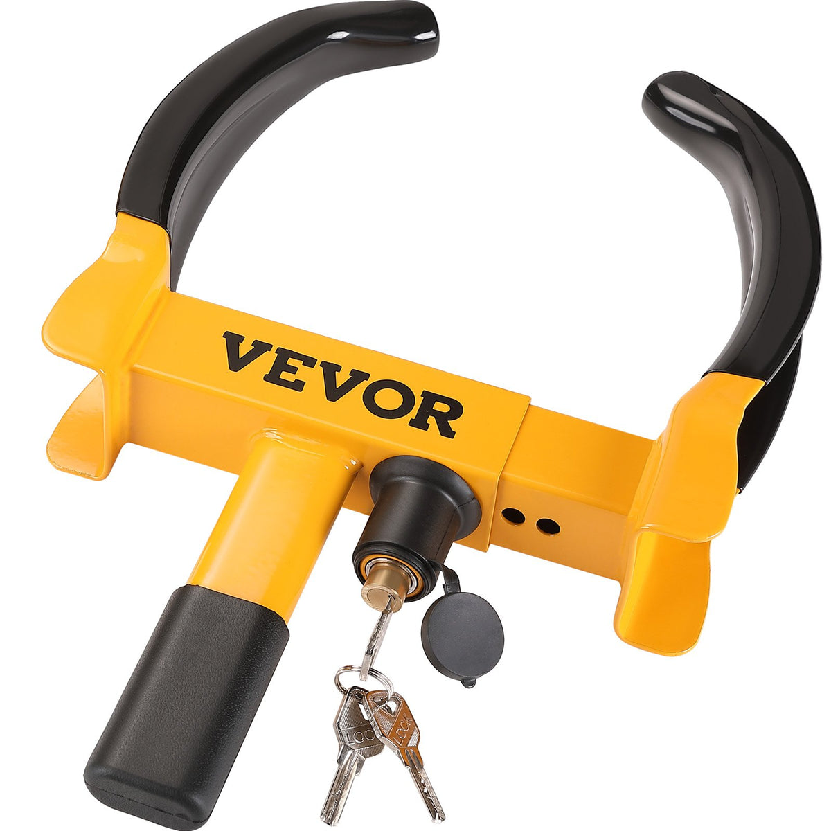 Wheel Lock 2-Pack Universal Adjustable Anti-Theft Steel Tire Clamp with 6 Keys