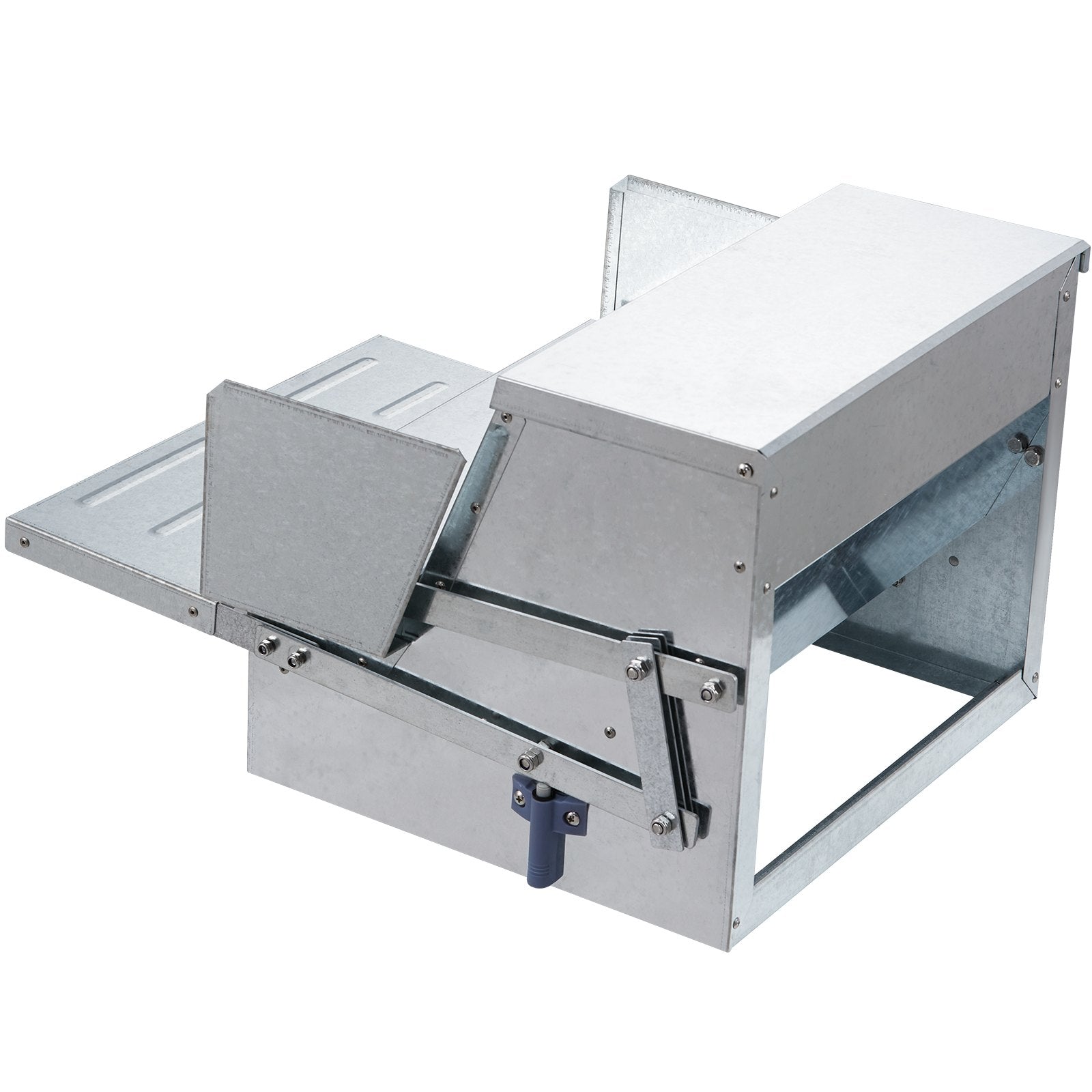 Automatic Chicken Feeder 25 lb Galvanized Steel Poultry Feeder for 10 Chickens