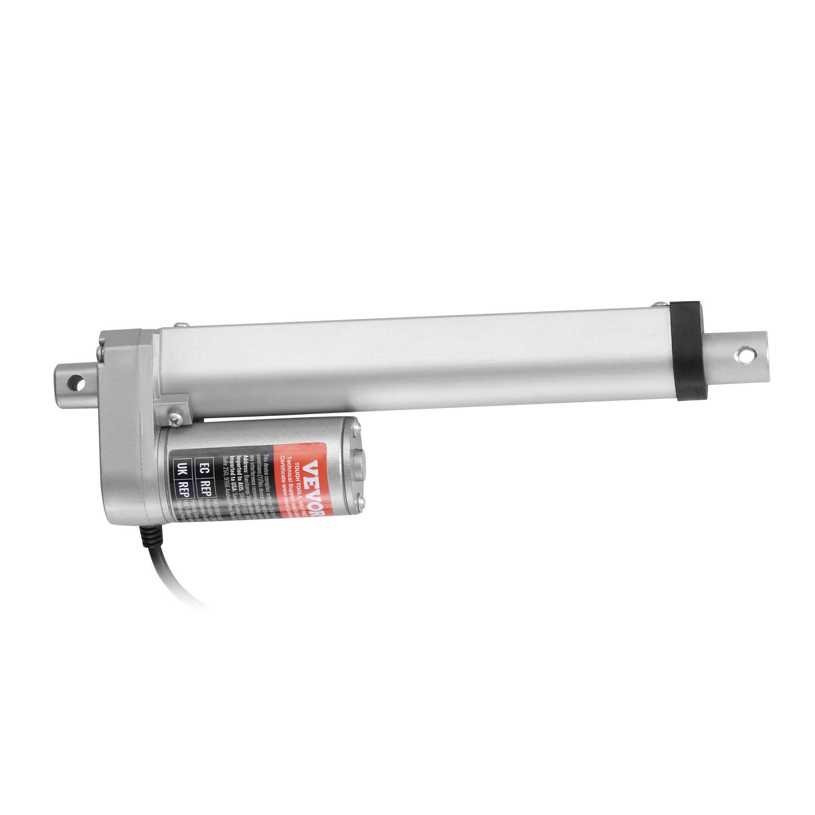 12V 6 Inch Linear Actuator 1500N (330lbs) High Load IP54 with Mounting Bracket
