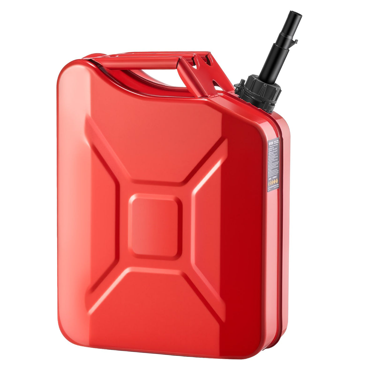 Metal Fuel Container 20L Jerry Can with Spout Comfort Handle 6L/min Leakproof