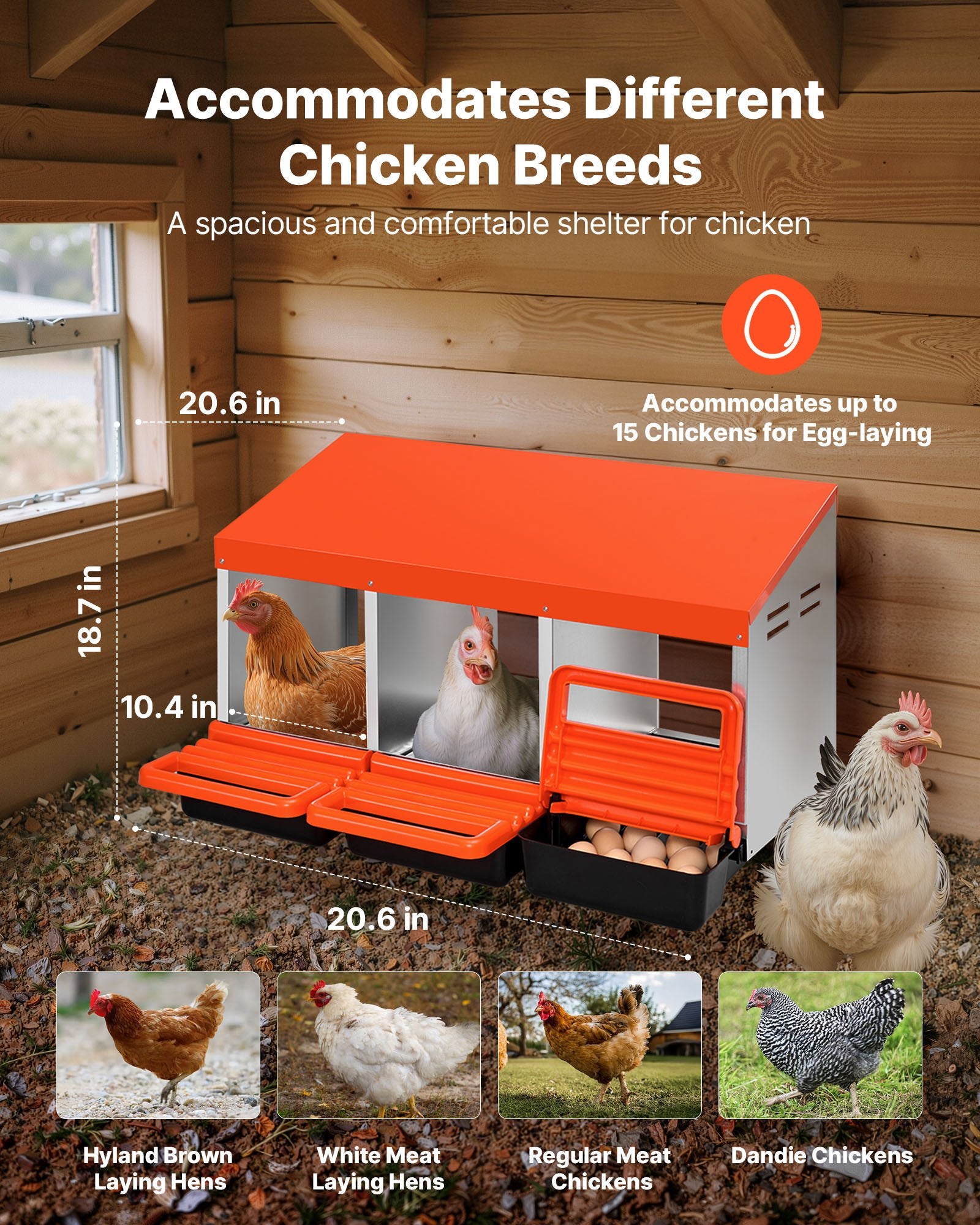 Automatic Chicken Coop Door Battery Powered Timer Anti-Pinch Aluminum Alloy