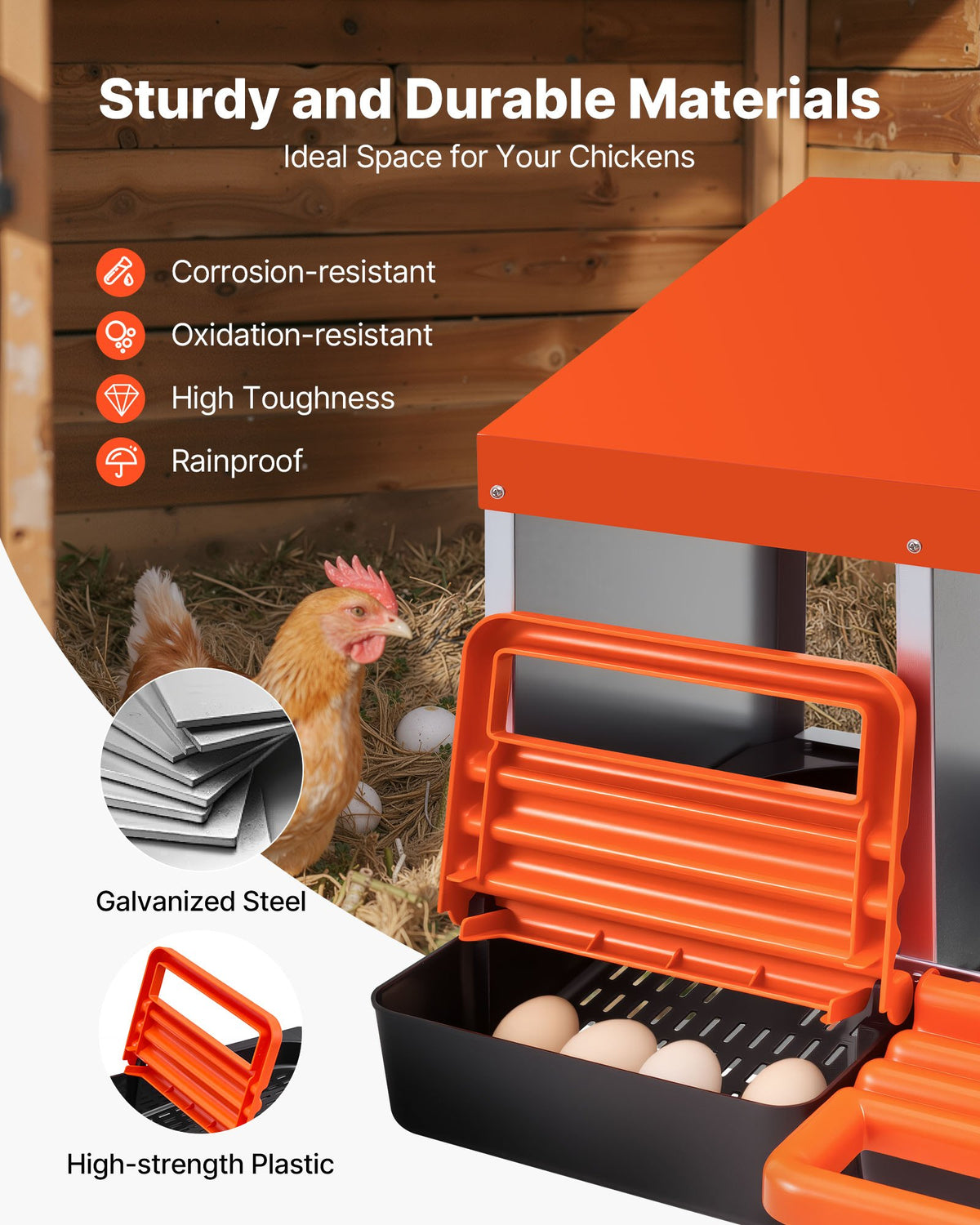 Automatic Chicken Coop Door Battery Powered Timer Anti-Pinch Aluminum Alloy