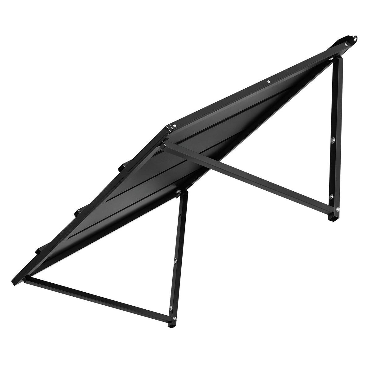 Fixed Metal Awning 44x24" Triangle Steel Frame Window Door Canopy Rain Sun Snow