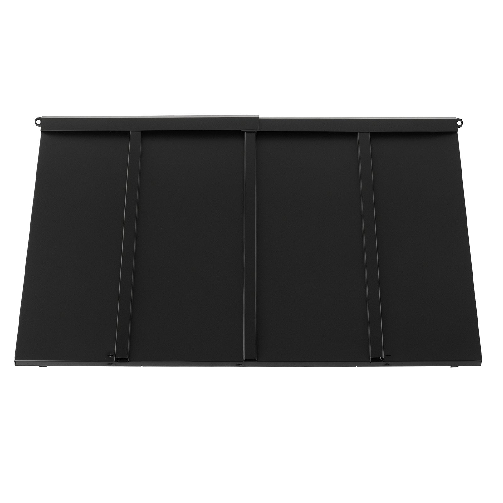 Fixed Metal Awning 44x24" Triangle Steel Frame Window Door Canopy Rain Sun Snow
