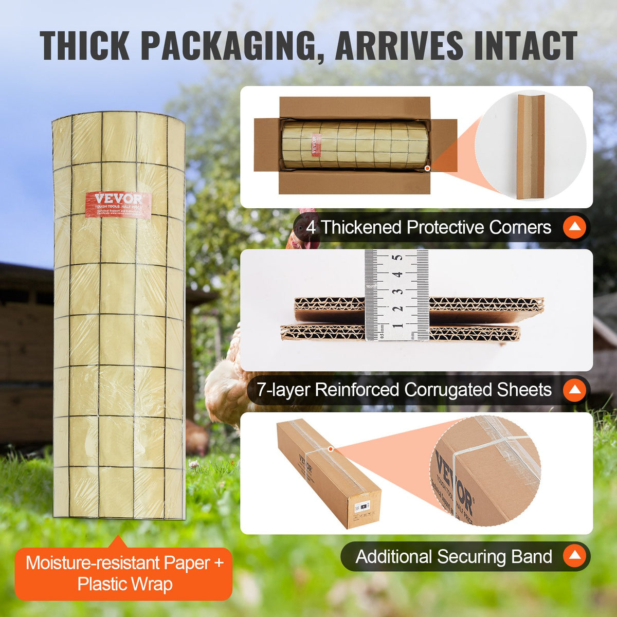 Hardware Cloth 24'' x 50' Galvanized Wire Mesh Roll 16 Gauge Vinyl Coated Fence
