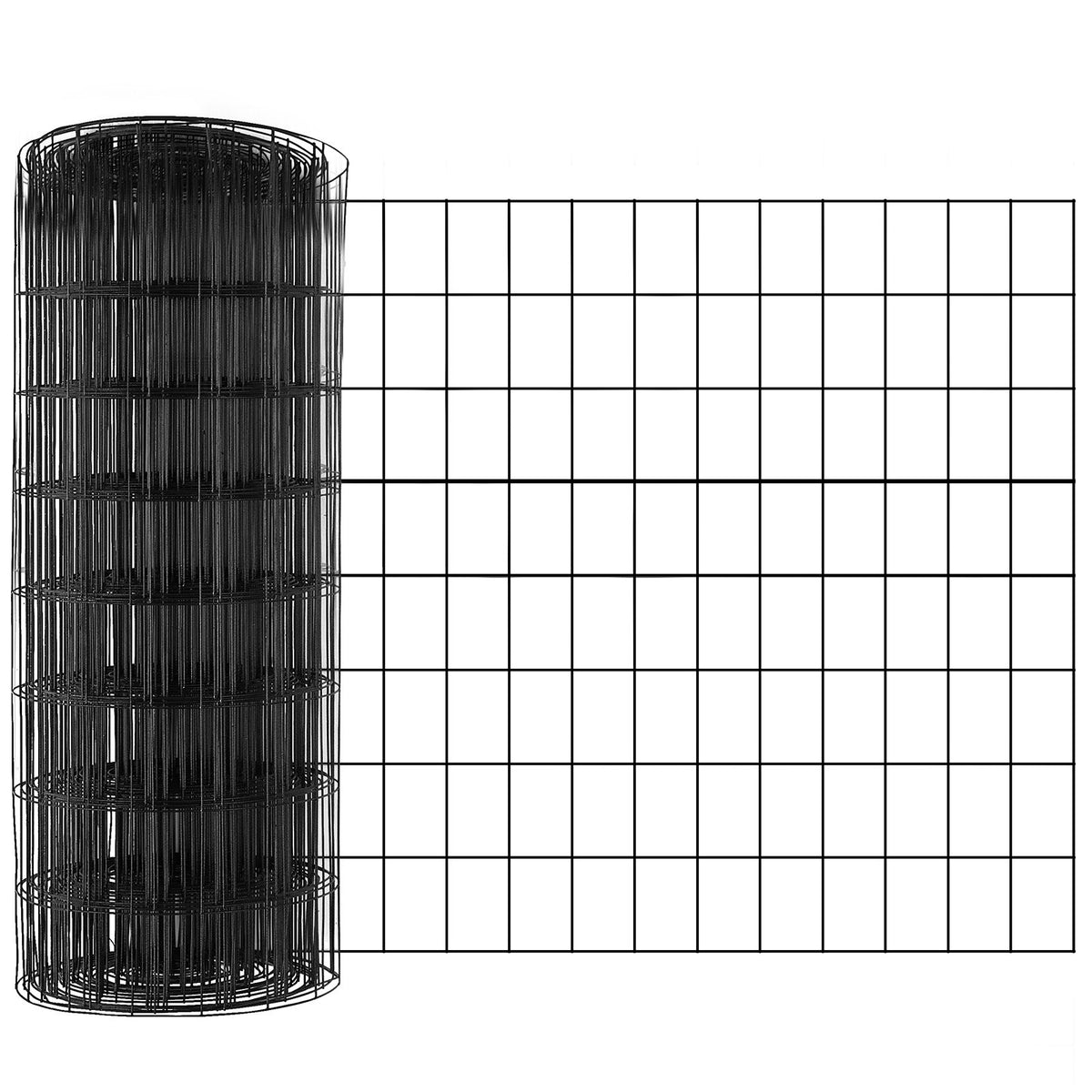 Hardware Cloth 24'' x 50' Galvanized Wire Mesh Roll 16 Gauge Vinyl Coated Fence