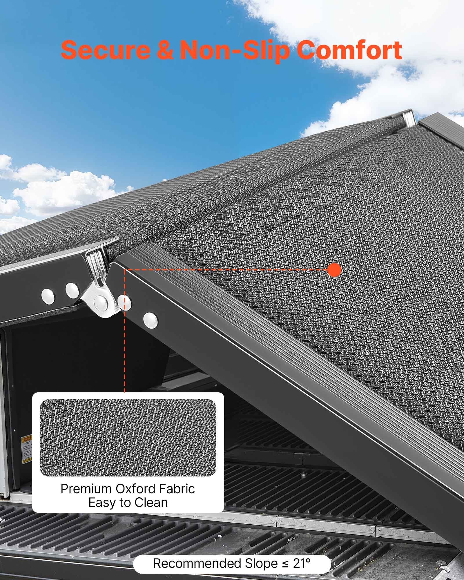 Dog Ramp for Cars 1800x432mm Folding Pet Ramp Up to 113kg Non-Slip SUV Truck