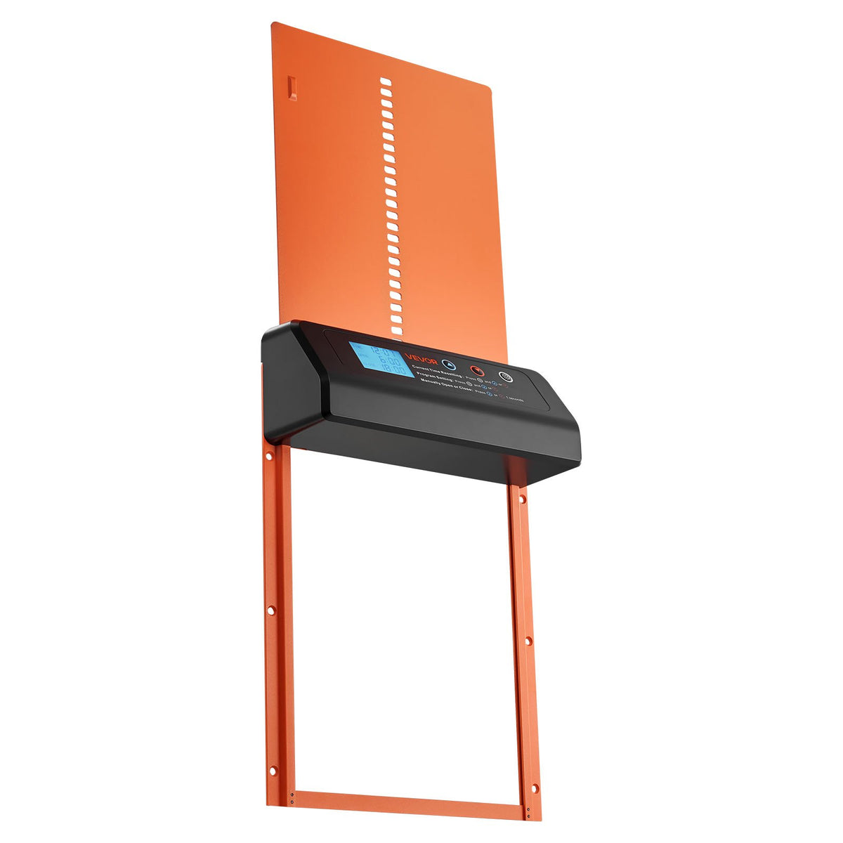 Automatic Chicken Coop Door Battery Powered Timer Anti-Pinch Aluminum Orange