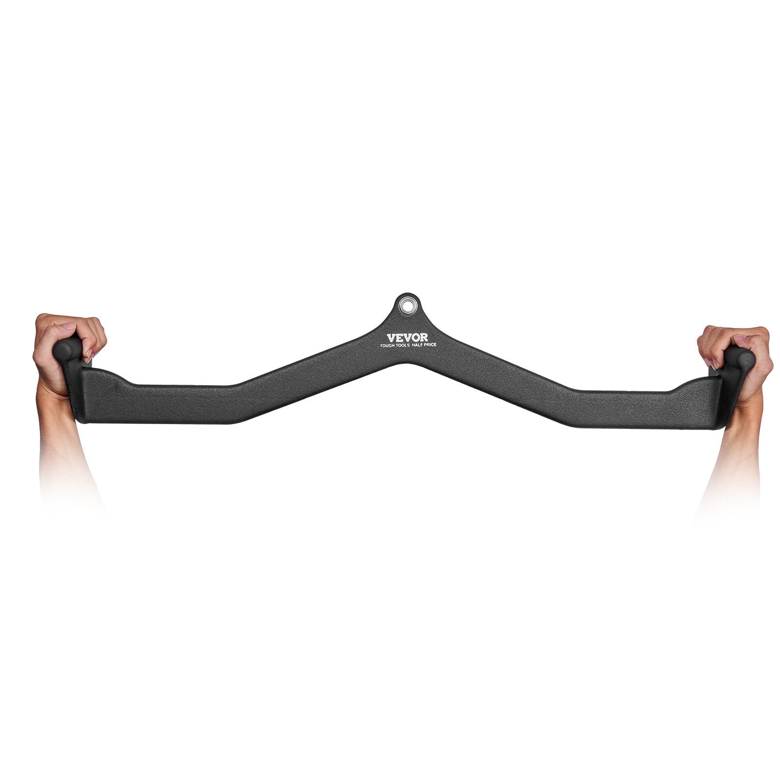 LAT Pulldown Attachment V-Bar Tricep Pull Down Rubber Handle Bicep Curl Gym