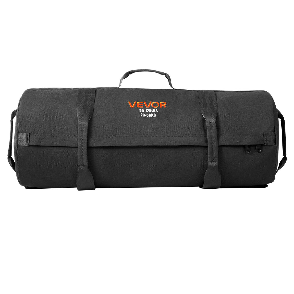 Workout Sandbag Adjustable 23-56kg Heavy Duty Handles Strength Training Black