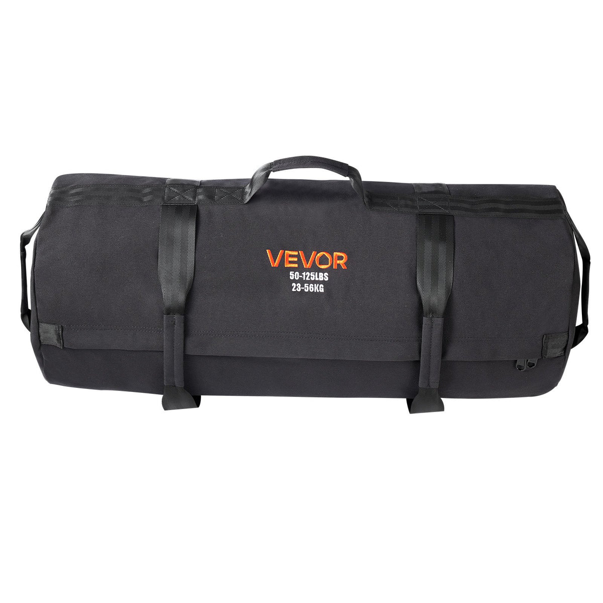 Workout Sandbag Adjustable 23-56kg Heavy Duty Handles Strength Training Black