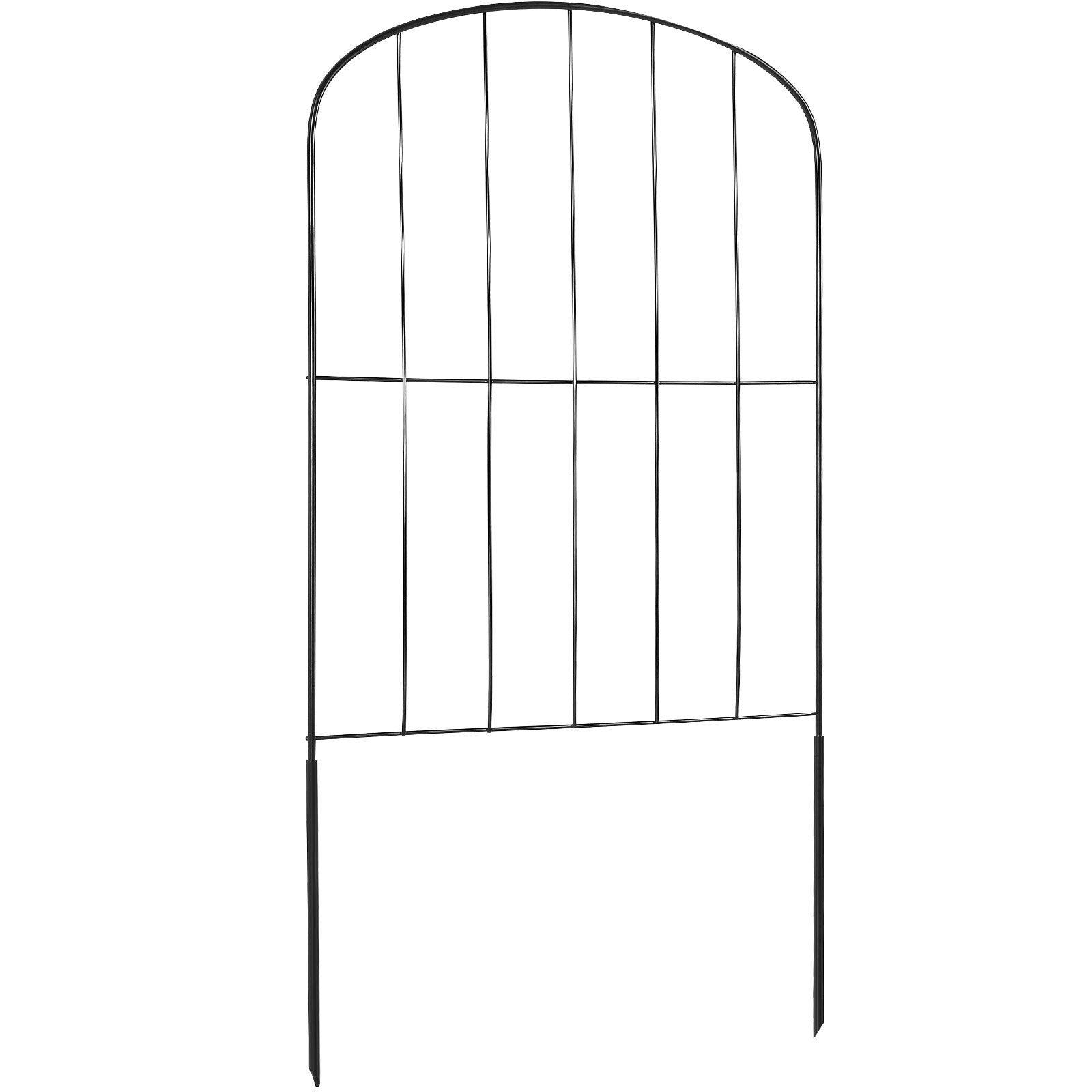 Garden Fence 24in x 30ft Animal Barrier 2 Inch Spikes Metal Yard 28 Pack