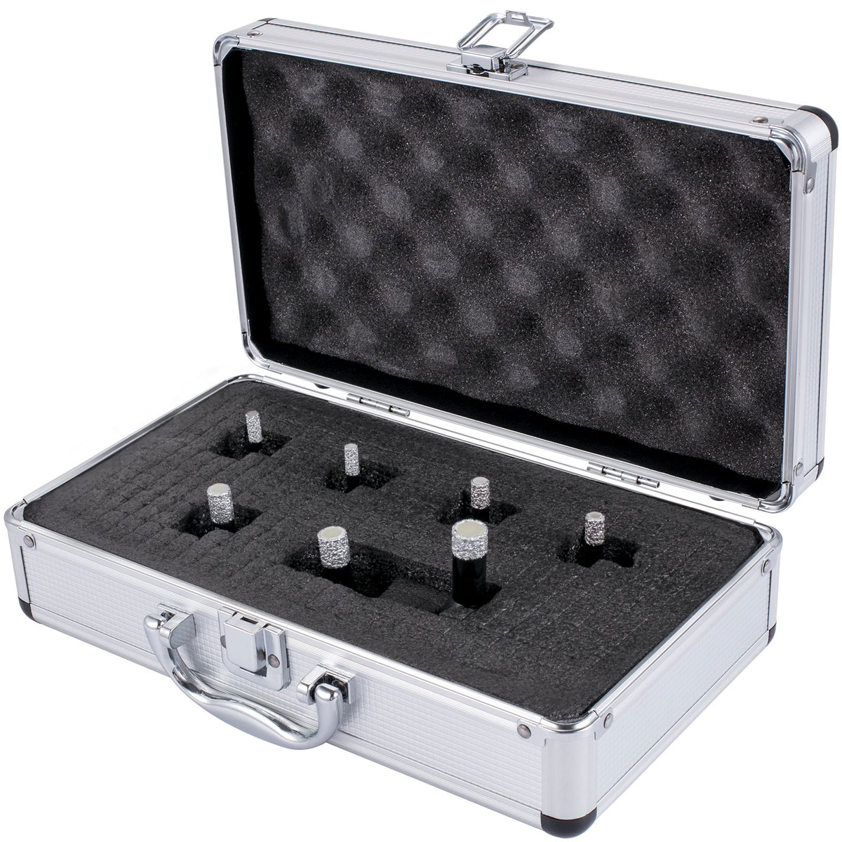 Diamond Drill Bits, 7PCS Tile Hole Saw Kit 6-14mm Vacuum Brazed with Case