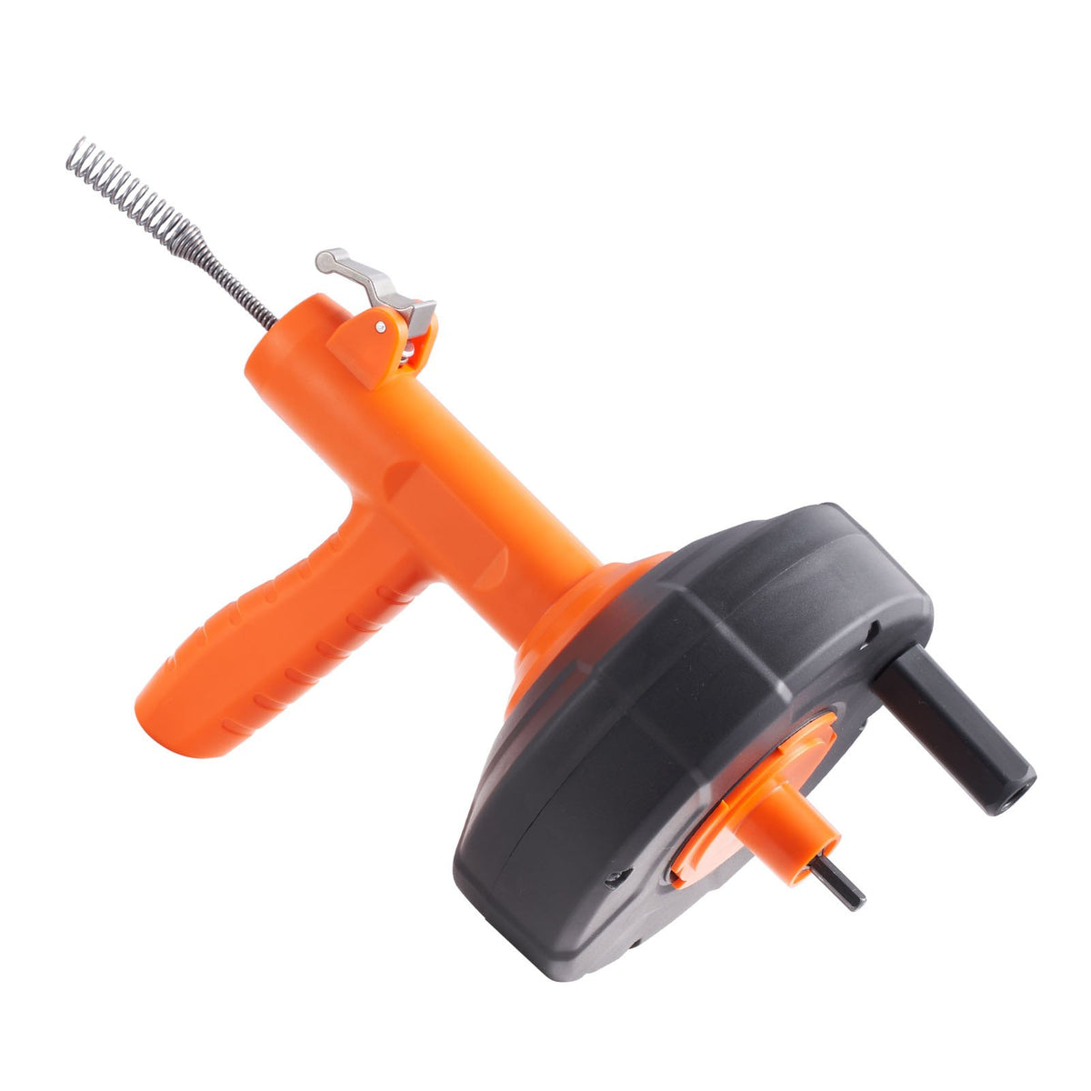 Drain Auger 25ft 1/4in Drum Plumbing Snake Clog Remover Autofeed Tool