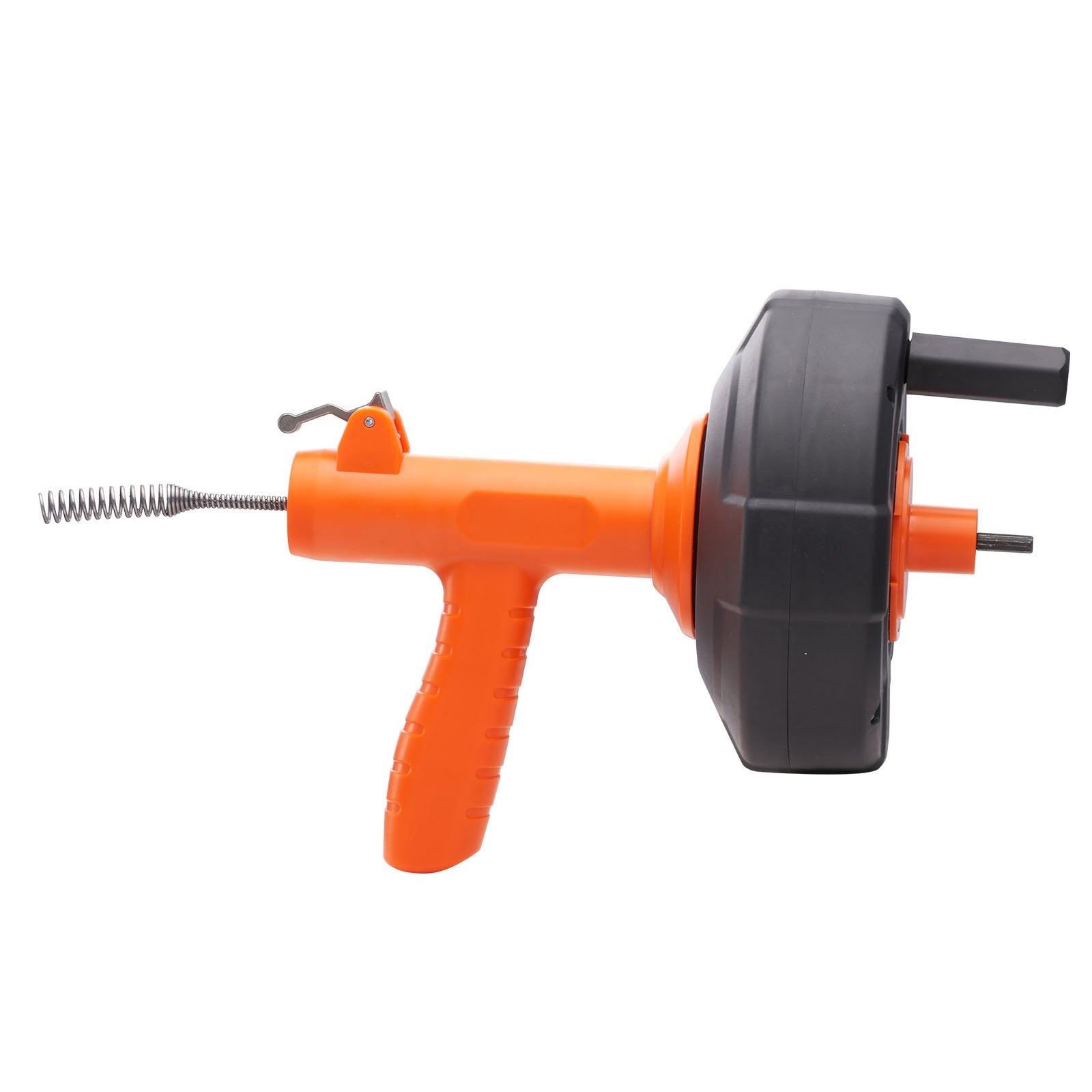 Drain Auger 25ft 1/4in Drum Plumbing Snake Clog Remover Autofeed Tool