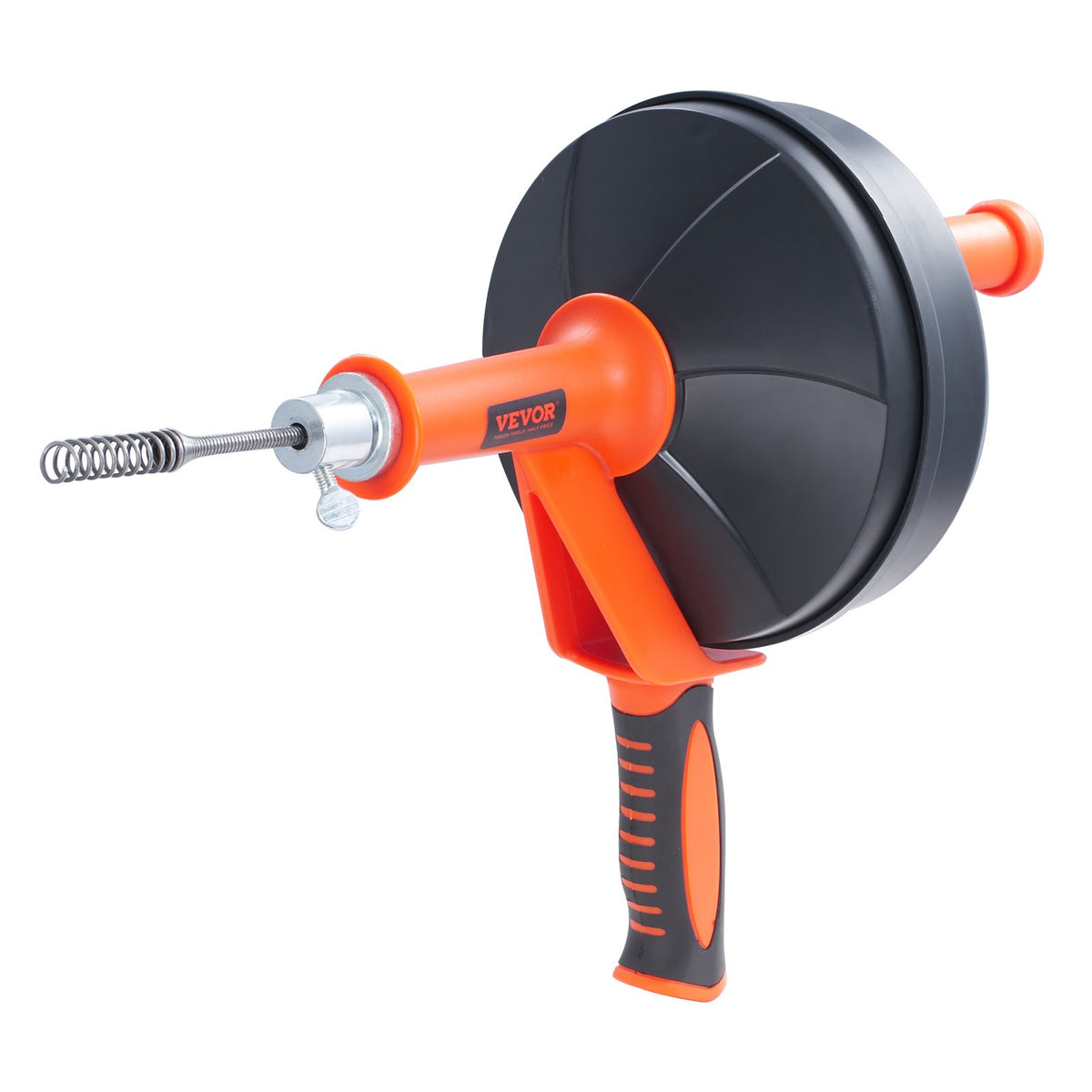 Drain Auger 25ft 1/4in Drum Plumbing Drain Snake Clog Remover Manual-feed