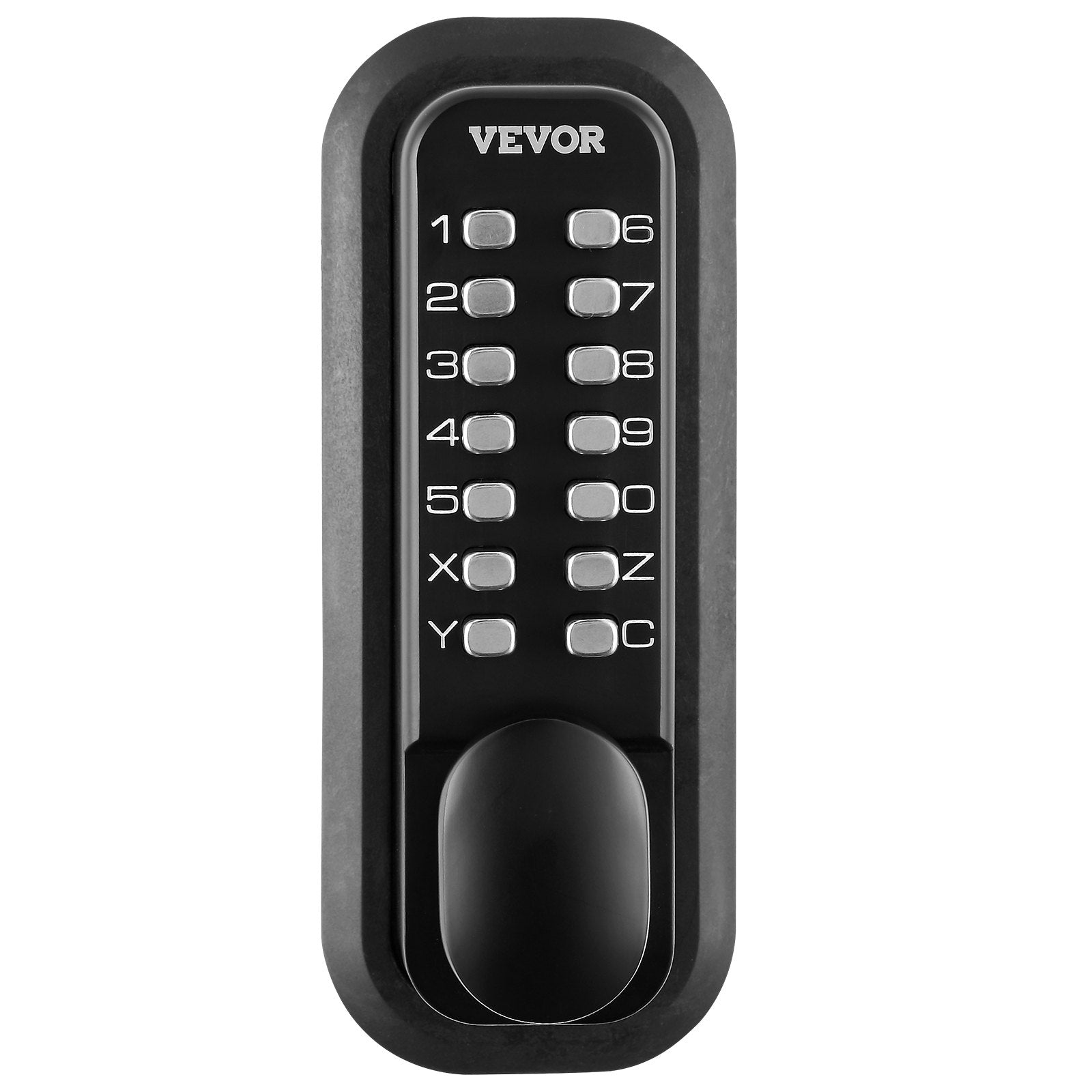 Door Lock Keyless Entry 14-Digit Keypad Zinc Alloy Surface-Mounted for Gate Lock