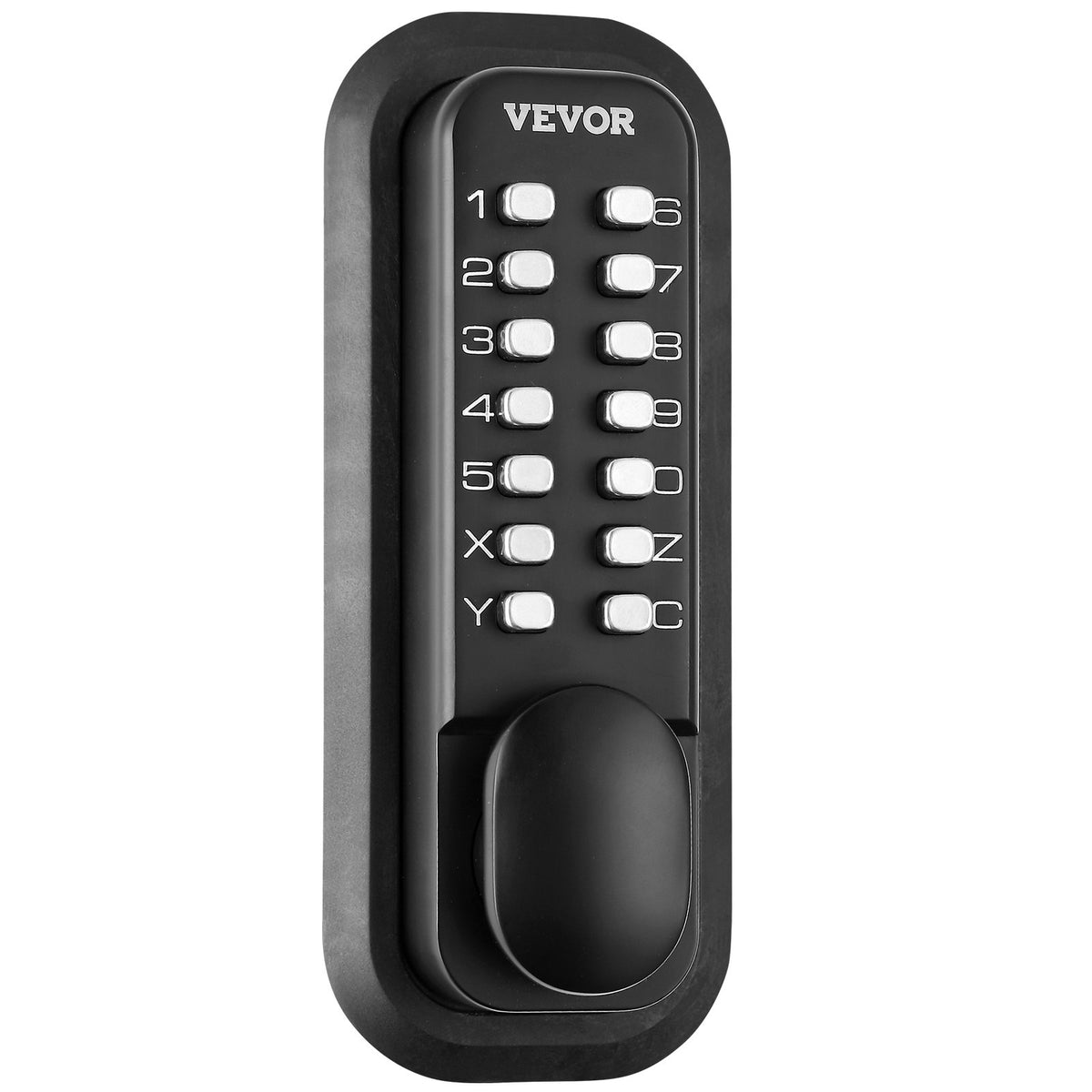 Door Lock Keyless Entry 14-Digit Keypad Zinc Alloy Surface-Mounted for Gate Lock