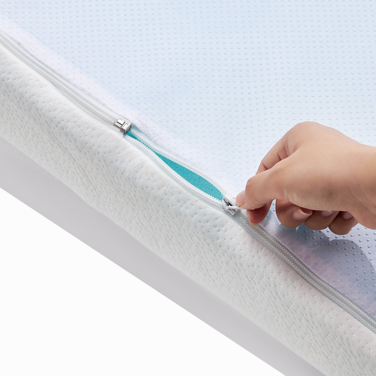 Mattress Topper Queen Size 76.2mm Memory Foam Cooling Gel Detachable Washable