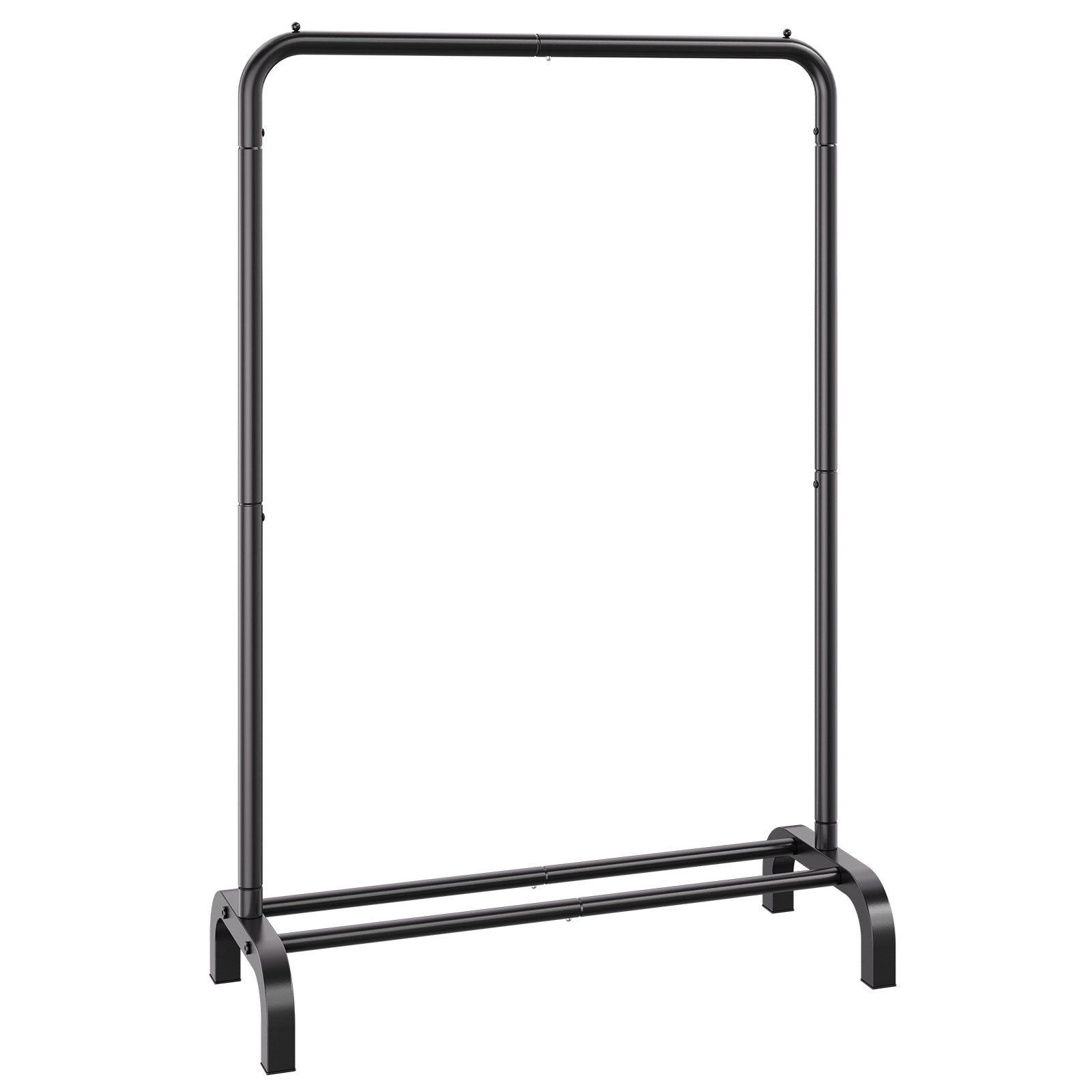 Clothes Rack Heavy Duty Garment with Hanging Rod and Bottom Storage for Bedroom