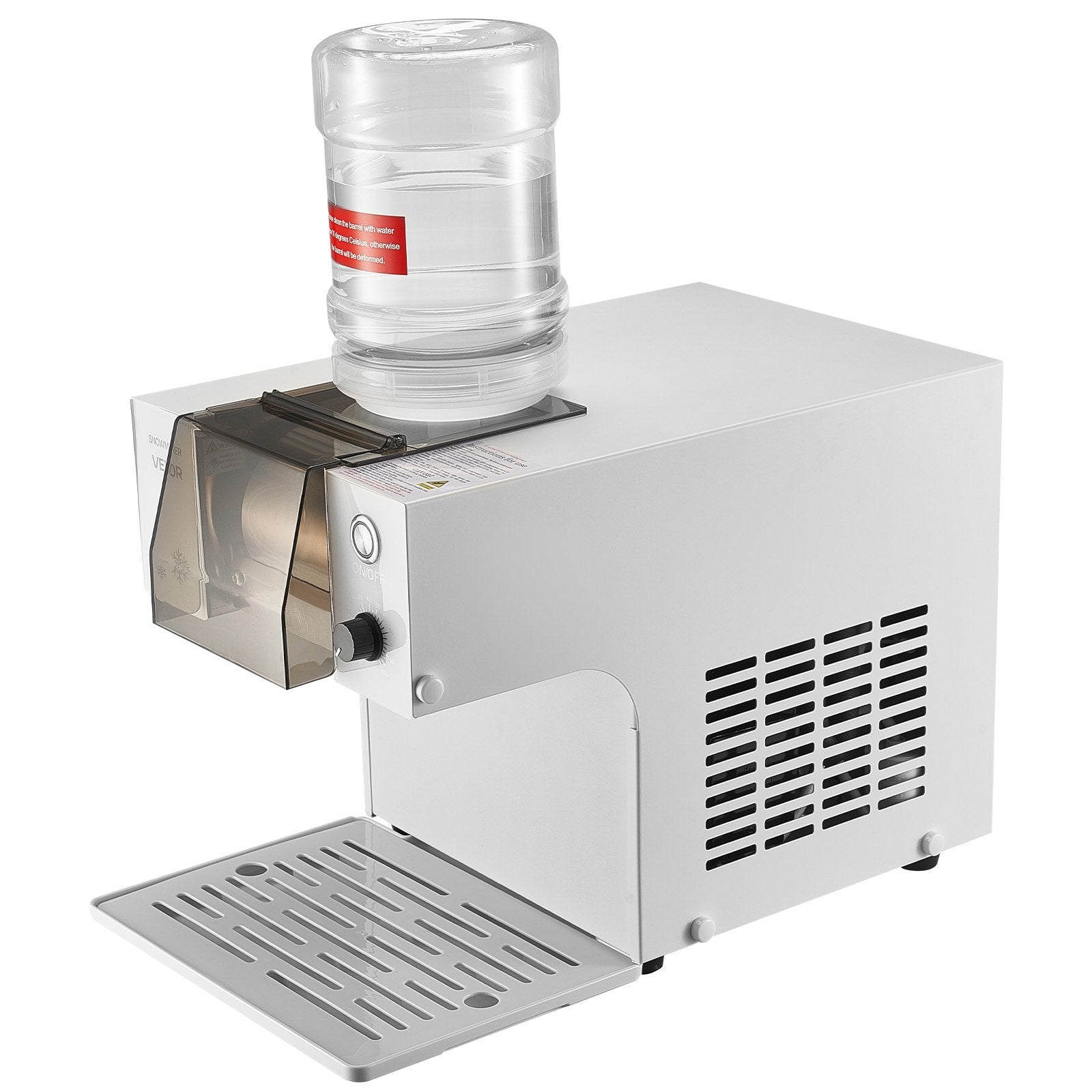 Snowflake Ice Machine 80KG/24H Stainless Blade 1.8L Tank 90S Fast Pre-Cooling