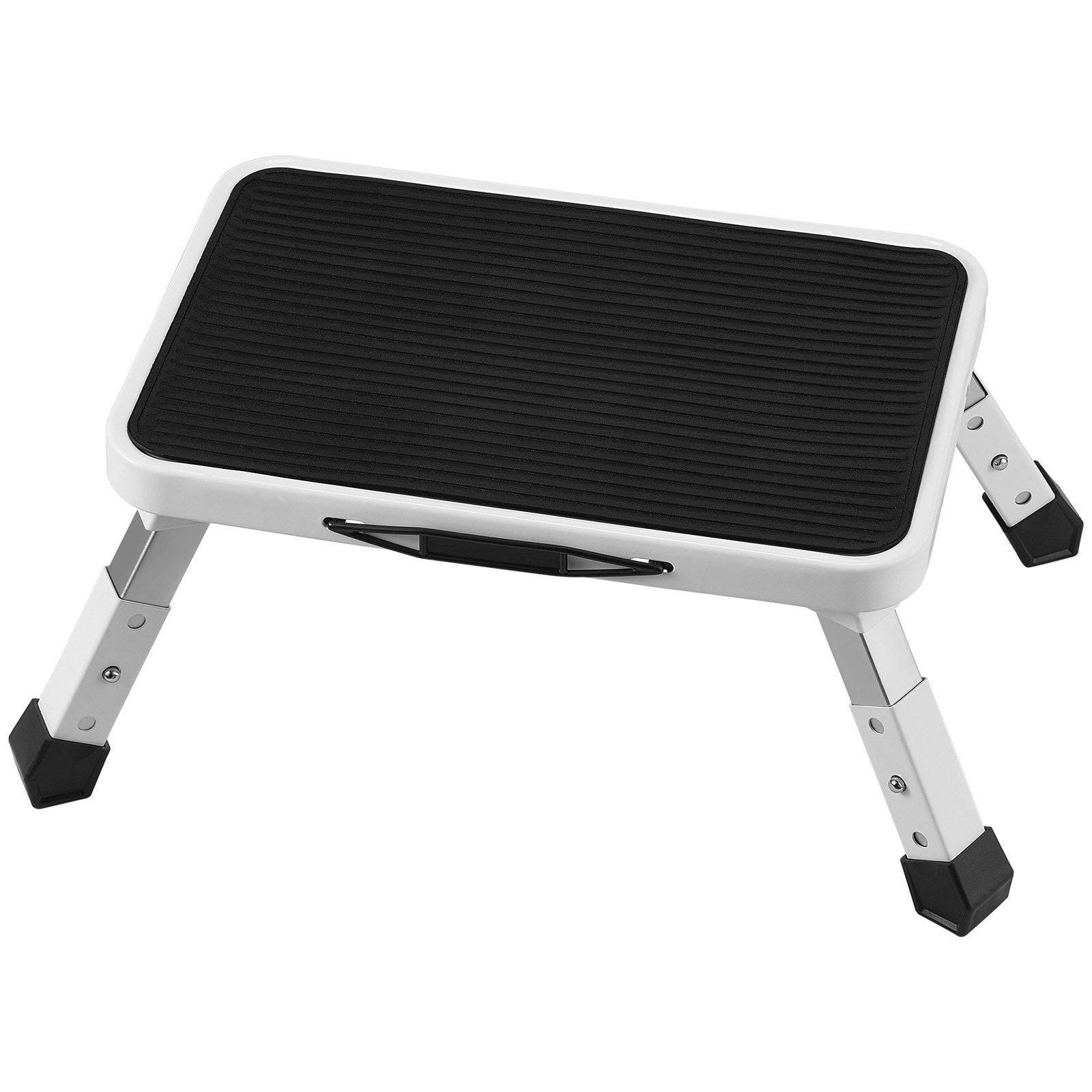 Step Stool 1-Step 150KG Folding Steel 3 Adjustable Heights Non-Slip Portable