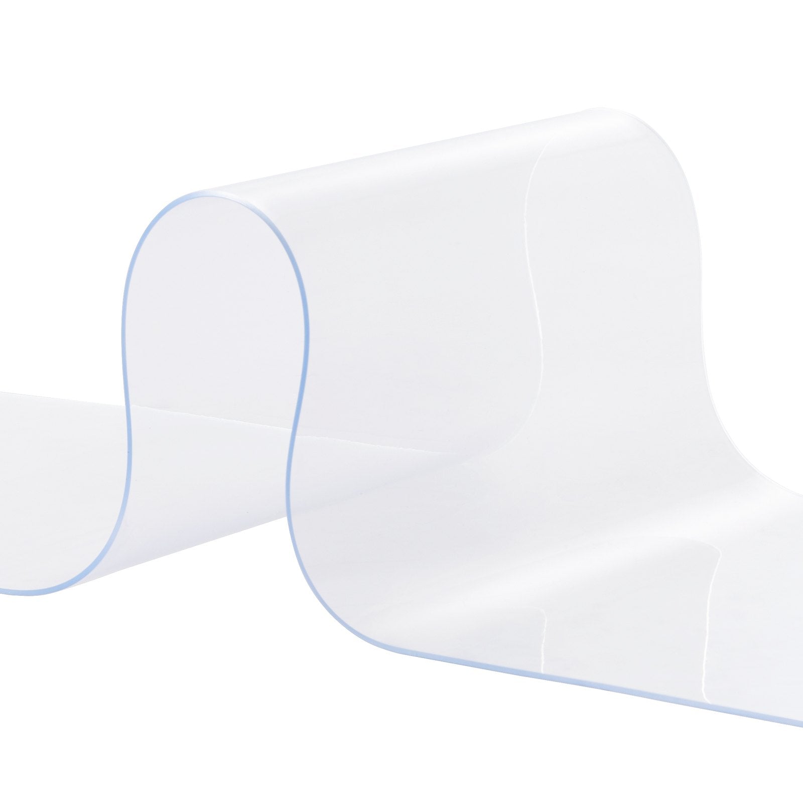 Strip Curtain 75' x 8" 0.08" Thick Clear PVC Smooth Door Strip Bulk Roll