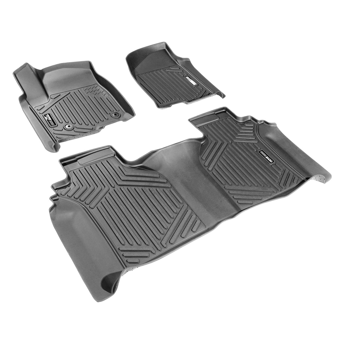 Automotive Floor Mats Silverado GMC Sierra 1500-3500HD 2019-2024 3-Piece TPE