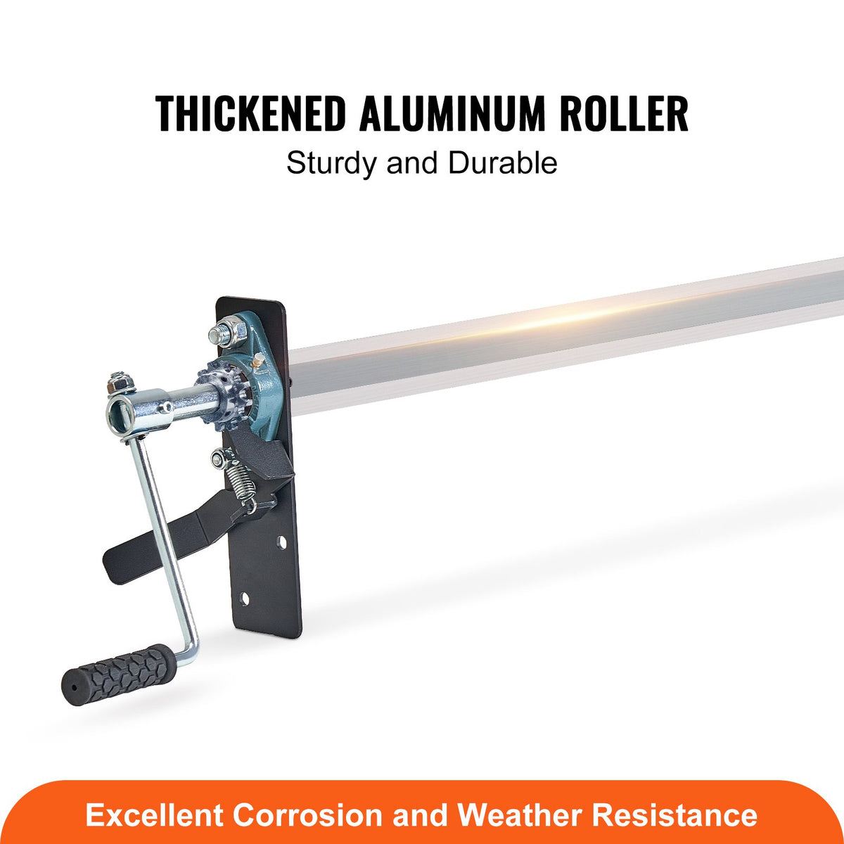 Hand Crank Tarp Roller Kit 1.6-2.6m Aluminum Alloy Manual Dump Truck Roller