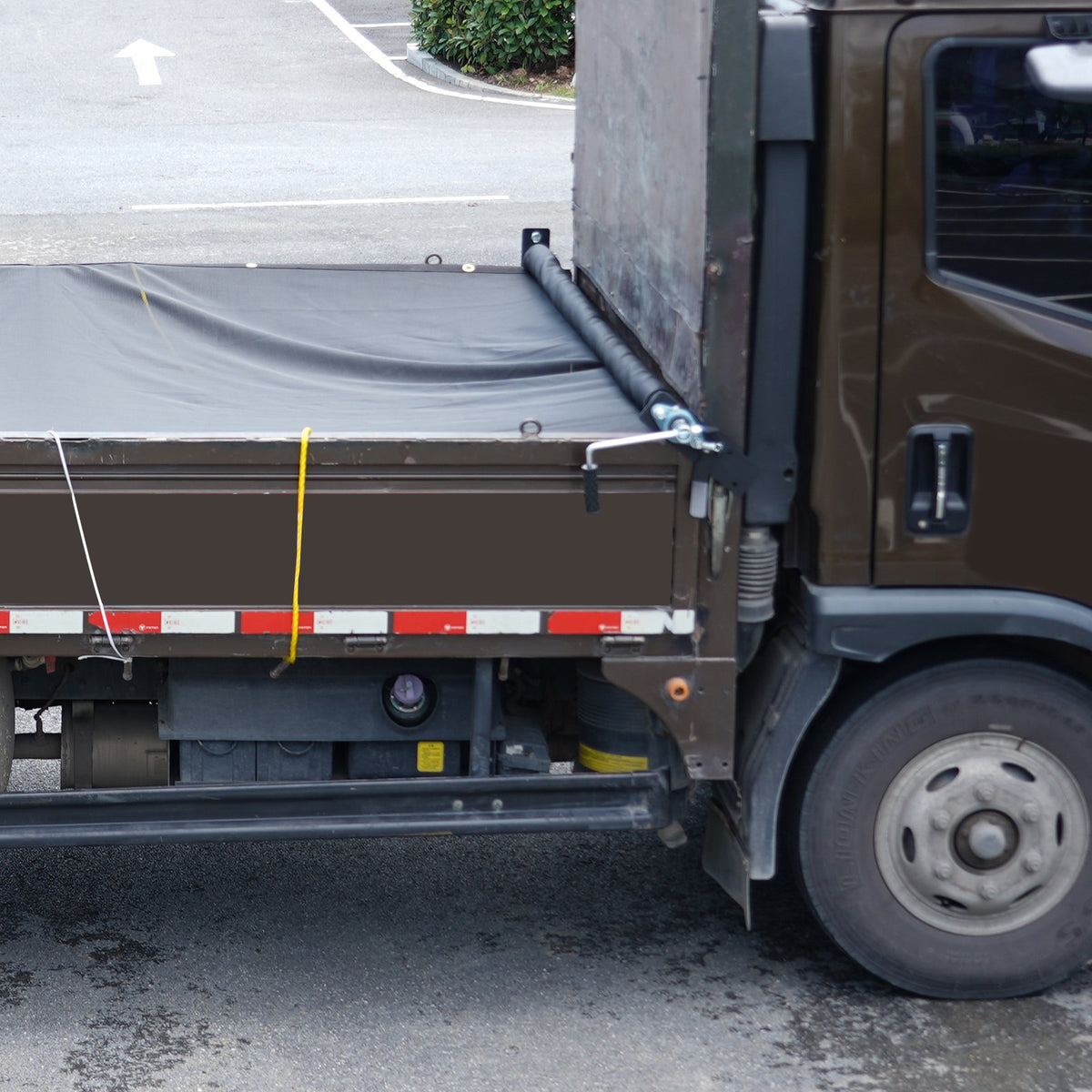 Hand Crank Tarp Roller Kit 1.6-2.6m Aluminum Alloy Manual Dump Truck Roller