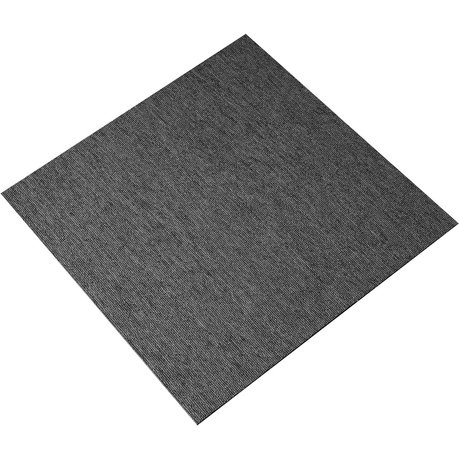 Carpet Tiles Reusable 20x20" Padded Squares 20 Tiles Dark Gray Indoor Outdoor